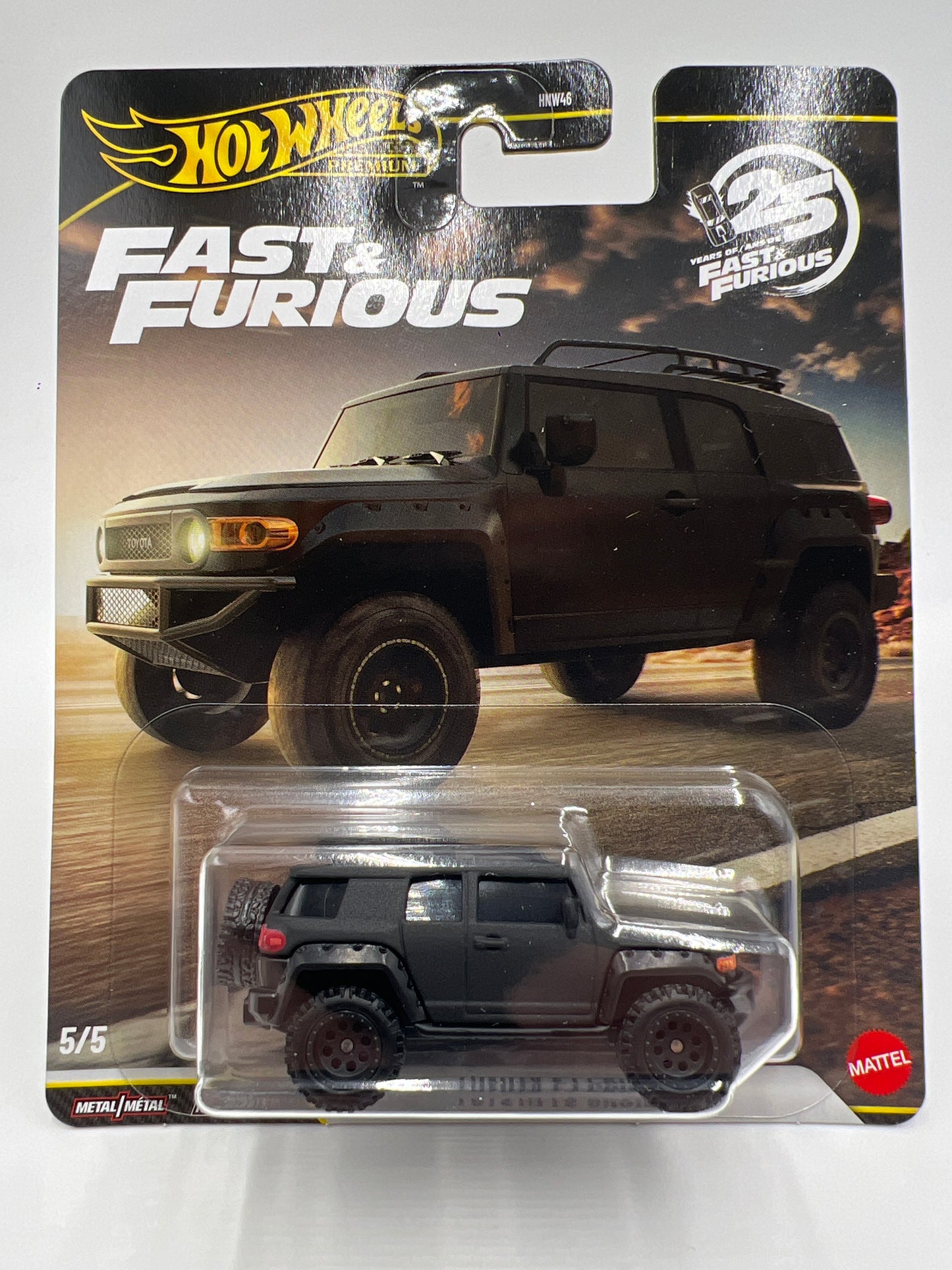 2026 Hot Wheels Premium Fast & Furious 25th Anniversary Complete Set Of 5