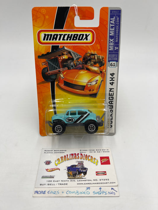 Matchbox MBX Metal #61 Volkswagen 4x4 Light Blue 209E