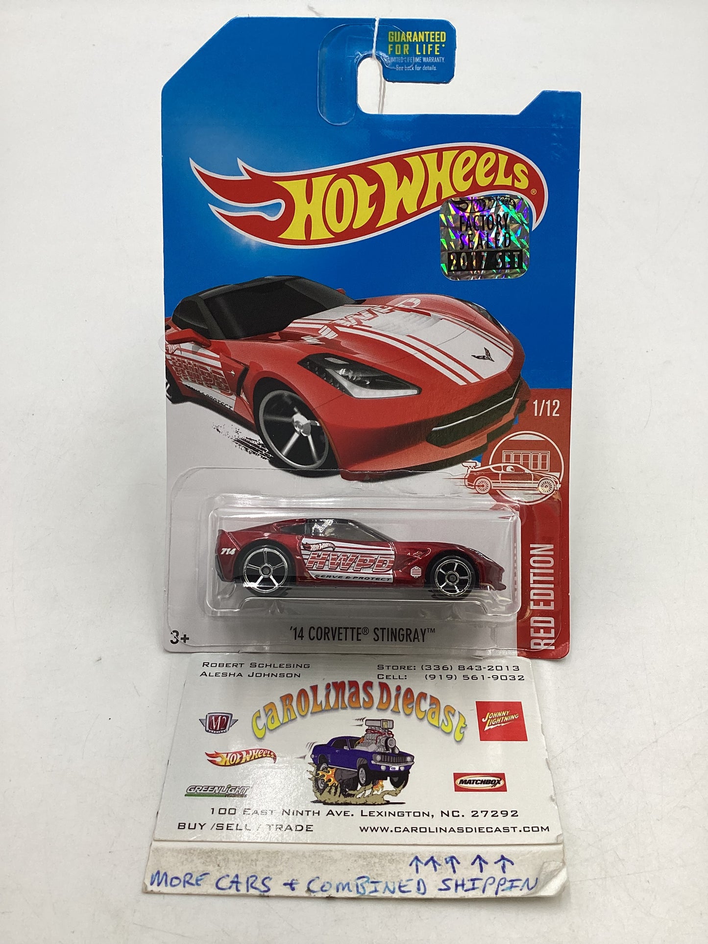 2017 Hot Wheels Factory Sealed Target Exclusive 14 Corvette Stingray 147C