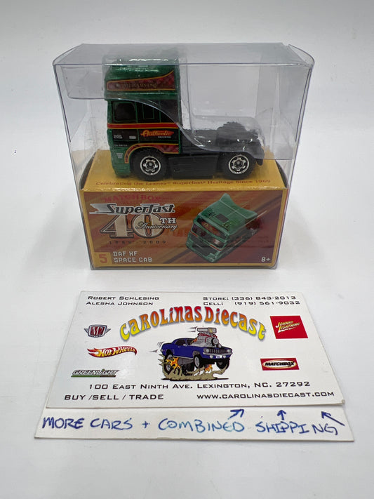 Matchbox Superfast 40th Anniversary #5 Daf XF Space Cab Green