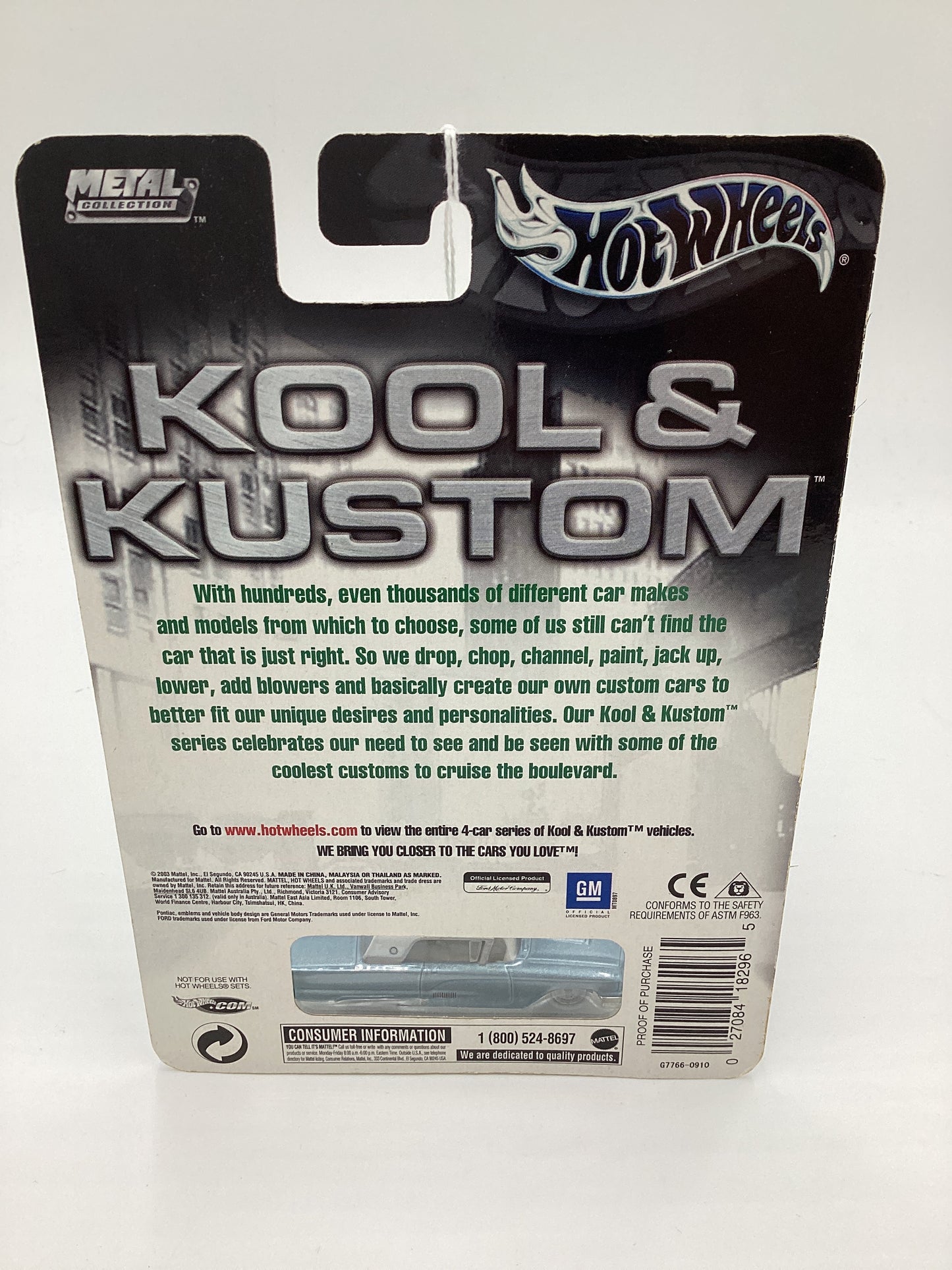 Hot Wheels Kool & Kustom #4 58 Thunderbird Light Blue