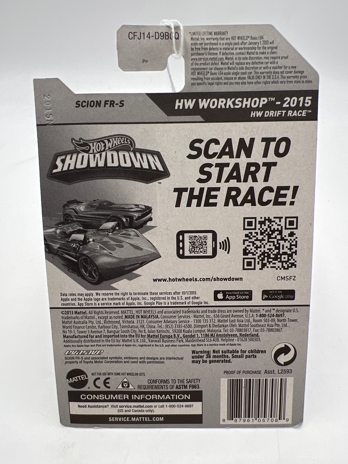 2015 Hot Wheels Workshop #237 Scion FR-S Silver 67B