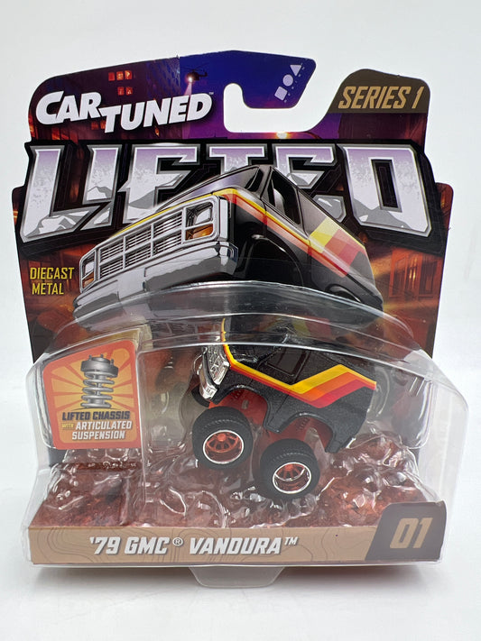 MGA Car Tuned Target Exclusive Lifted Series 1 #1 79 GMC Vandura Black