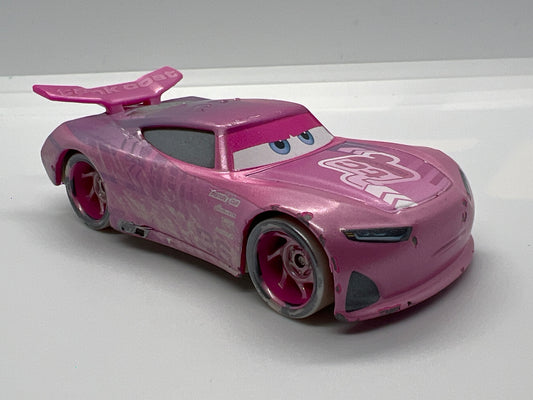 Disney Pixar Cars Fireball Beach Racers #36 Rich Mixon Tank Coat Pink Loose Chips