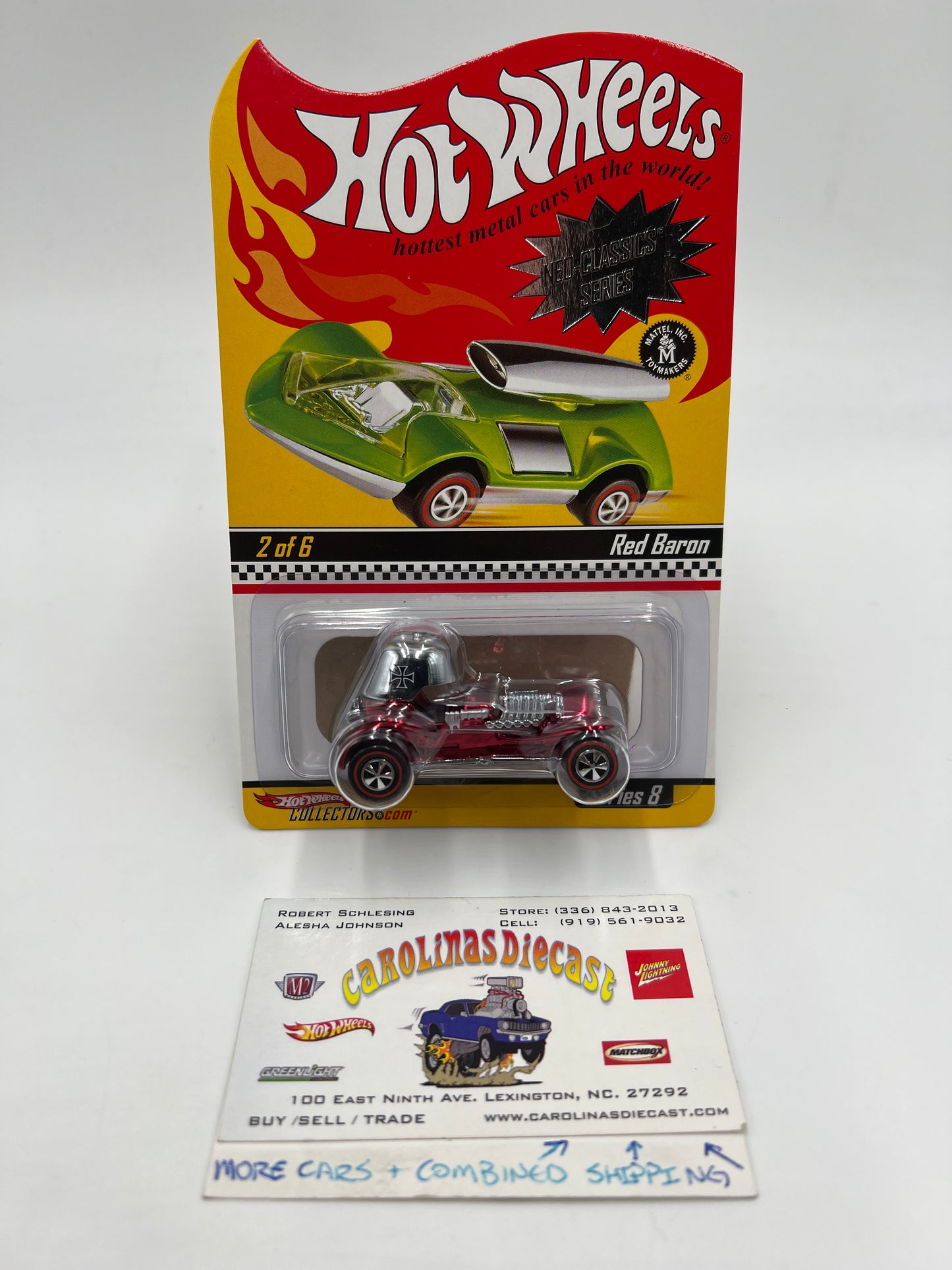Hot Wheels RLC Neo-Classics Series 8 #2 2578/7500 Red Baron W/Protector