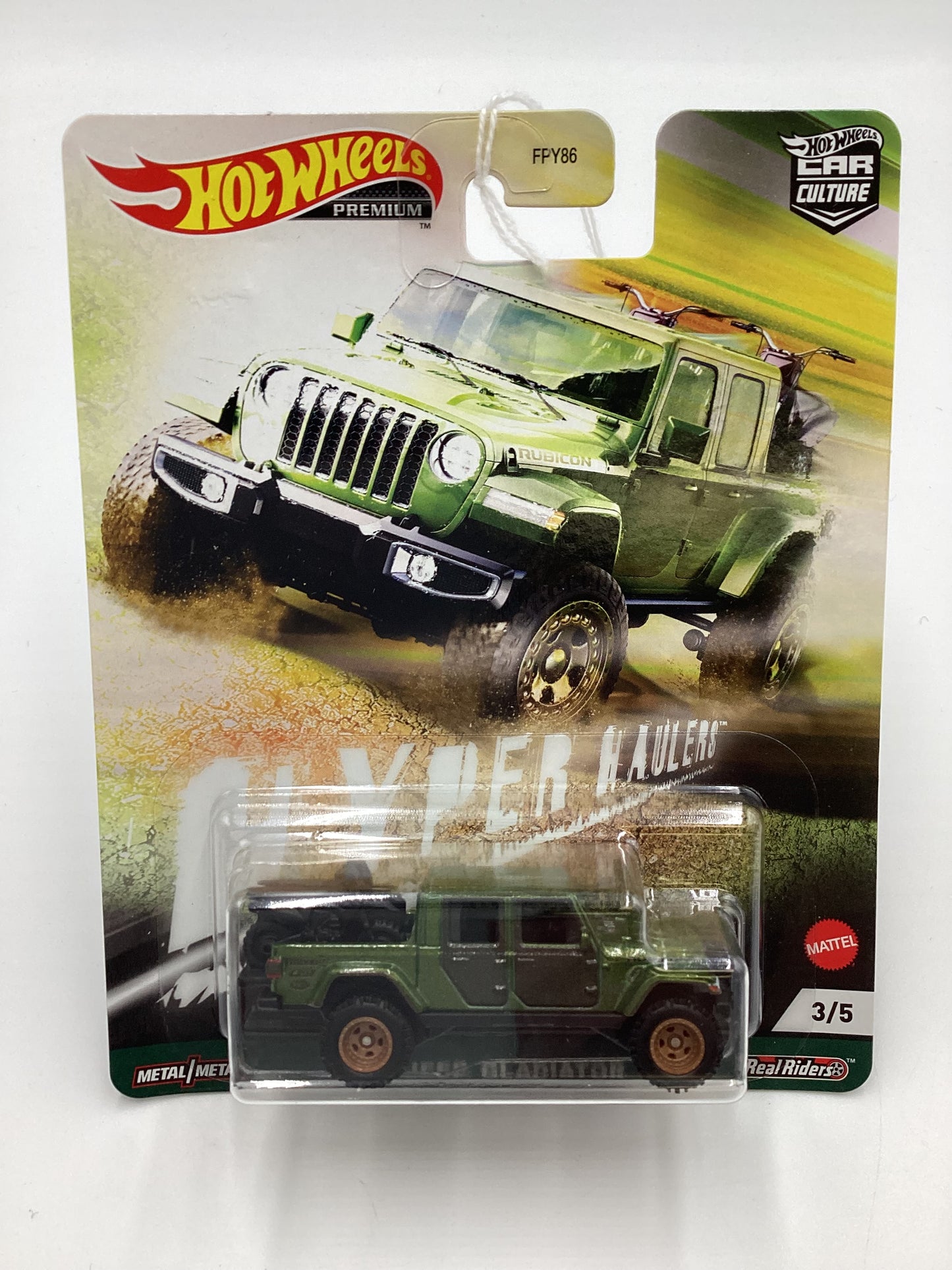 2021 Hot wheels Premium Hyper Haulers #3 20 Jeep Gladiator Green 245E