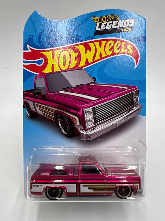 2021 Hot Wheels Legends Tour 83 Chevy Silverado Pink W/Protector