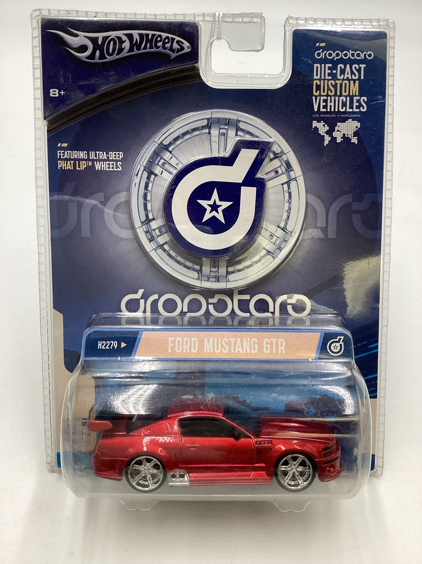 Hot Wheels Dropstars H2279 Ford Mustang GTR Red 214A