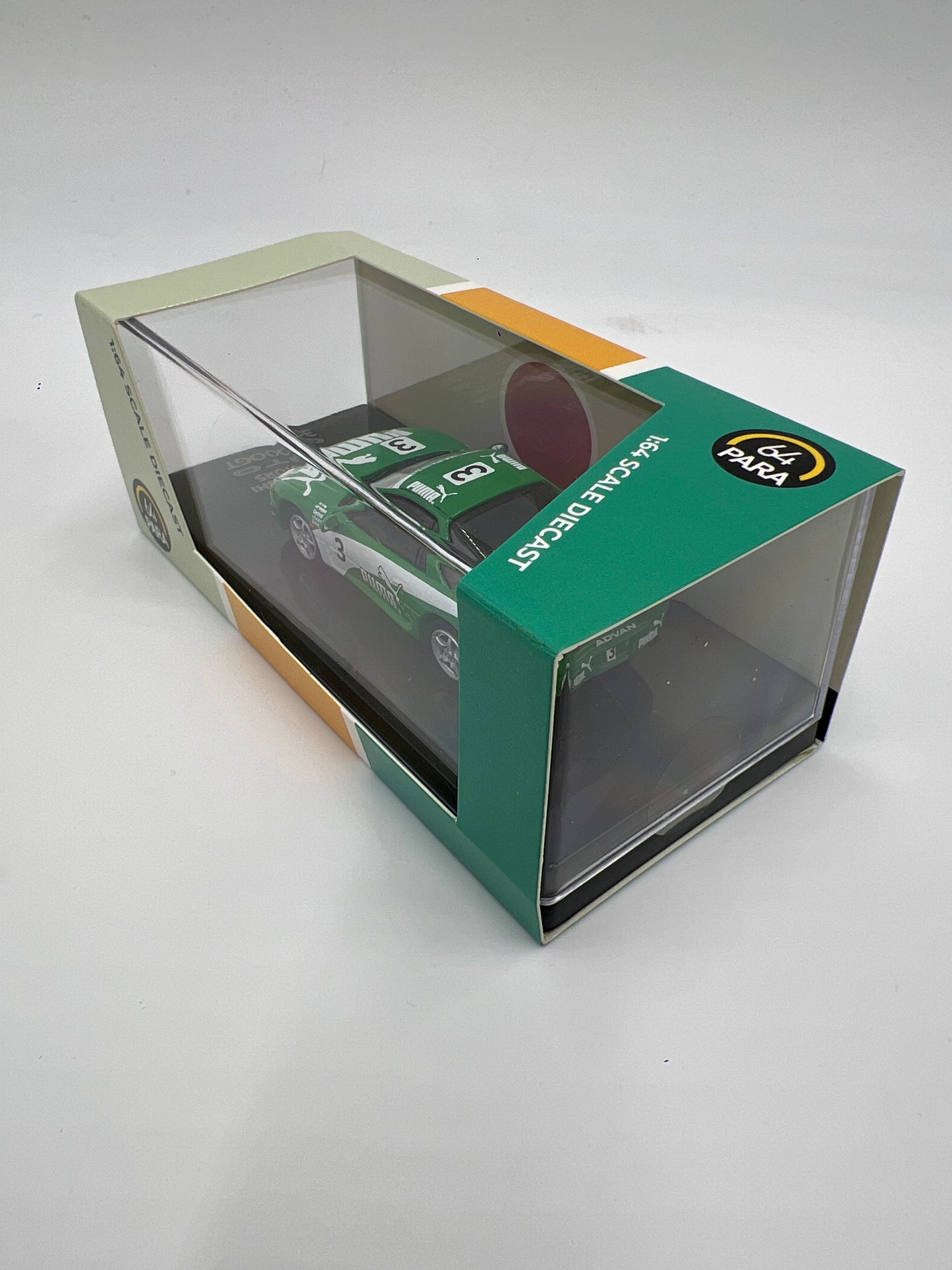 Para64 1:64 Scale Diecast Mitsubishi Motors Mitsubishi 3000GT GTO Green Puma