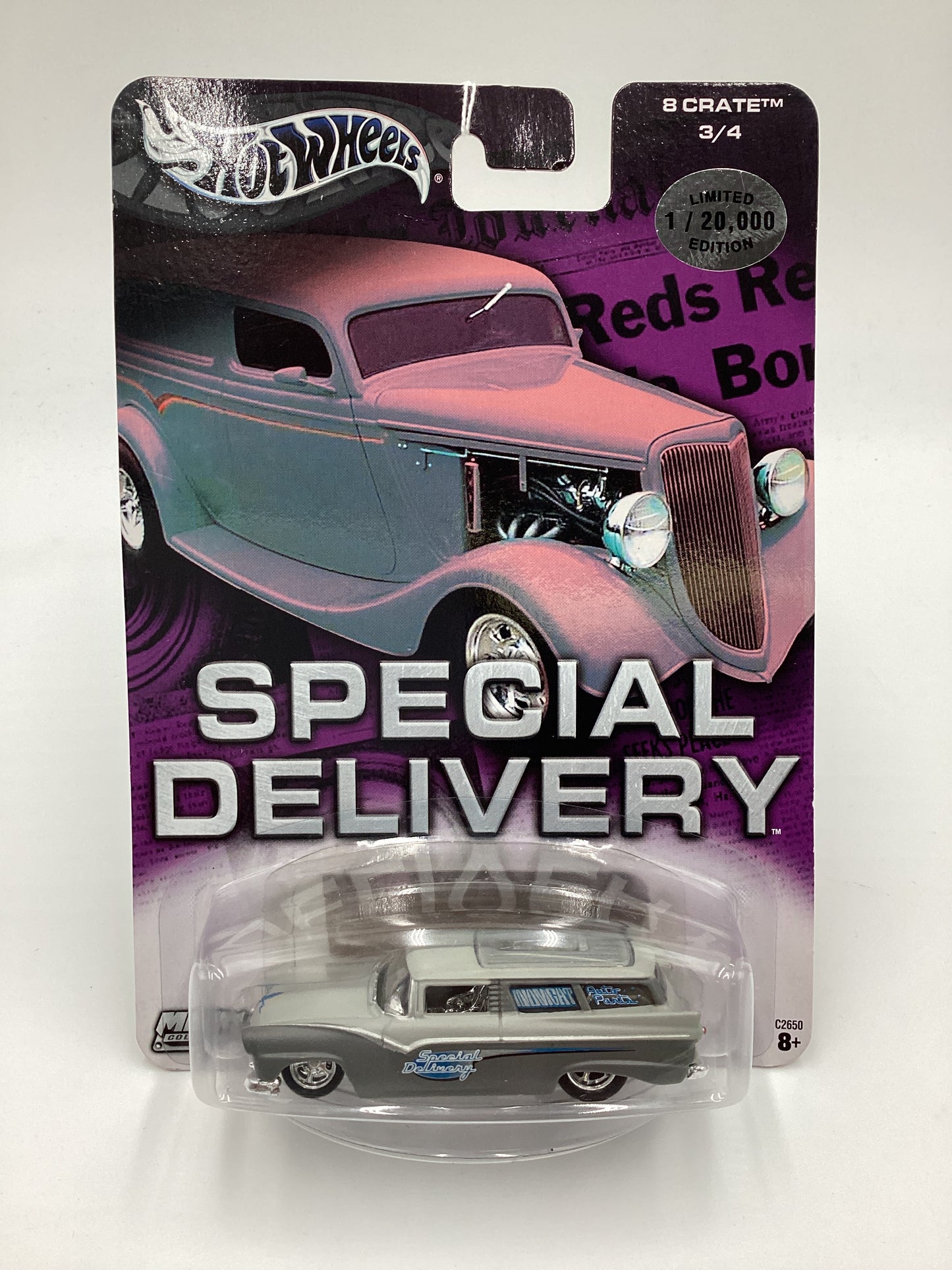 Hot Wheels Special Delivery #3 8 Crate Primer Grey 244G