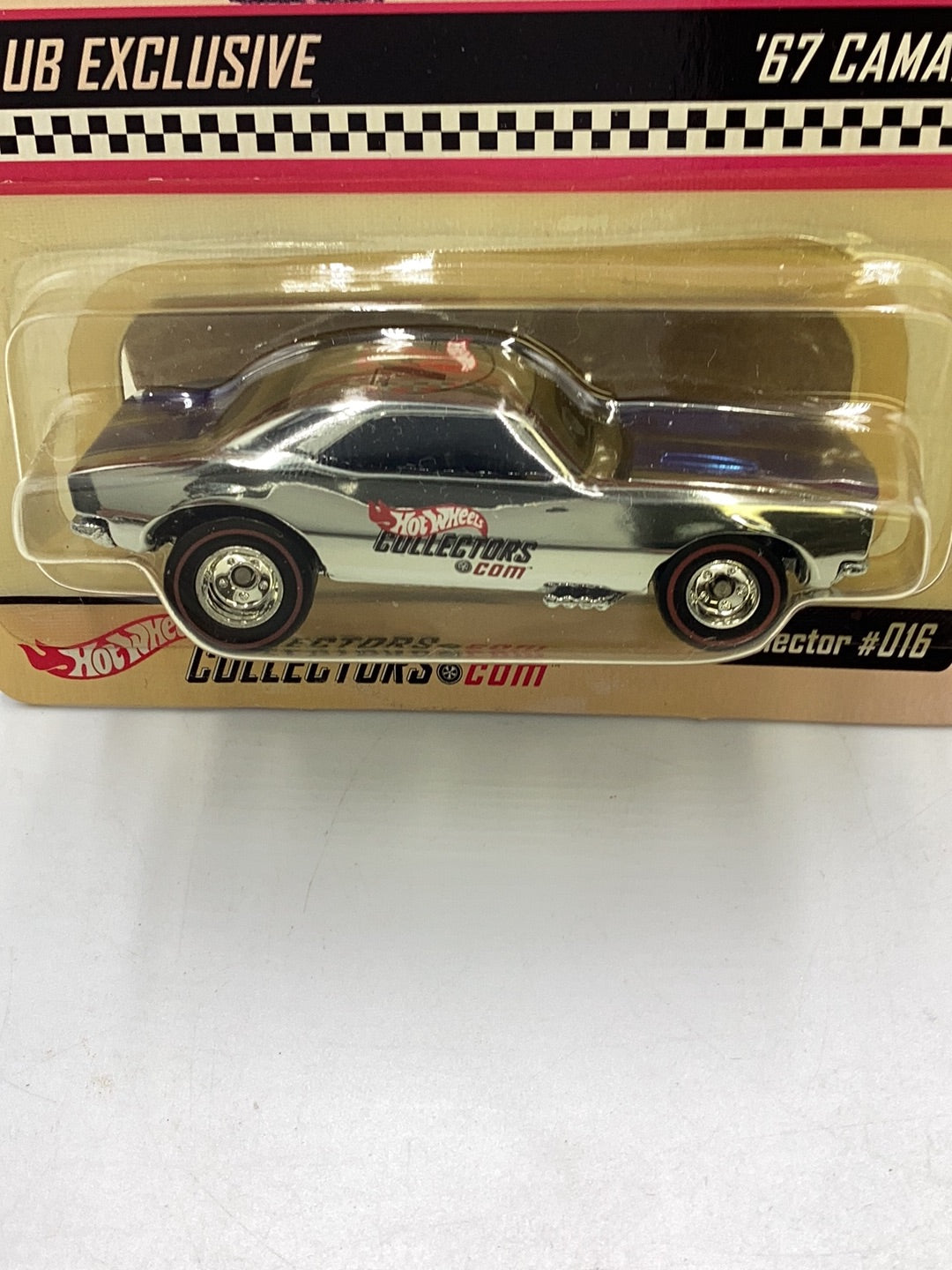 Hot Wheels 2002 club exclusive #016 ‘67 Camaro w/Blue stripes 1/10000 with protector