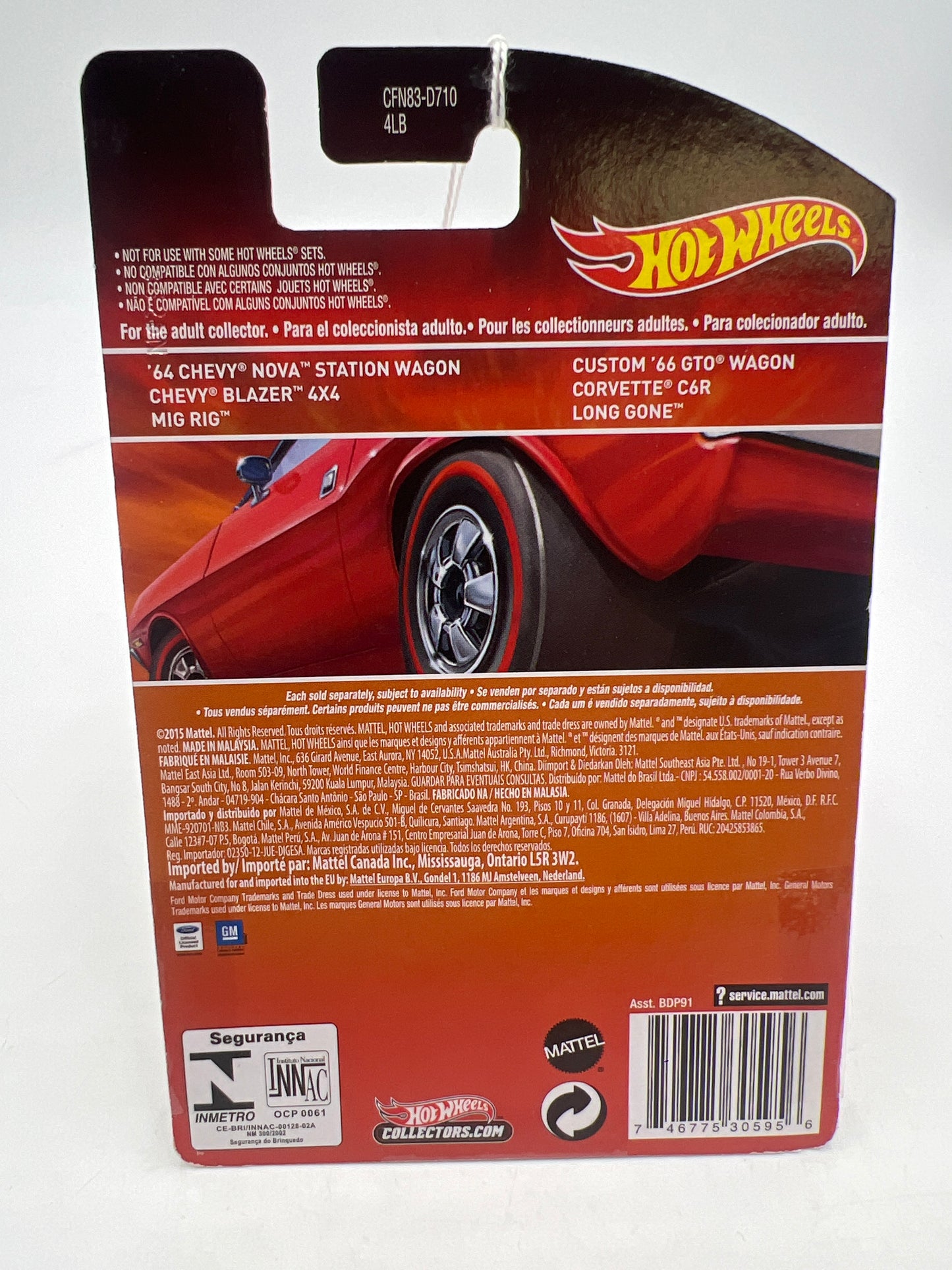 Hot Wheels 2016 Redline Series Long Gone #18 158D