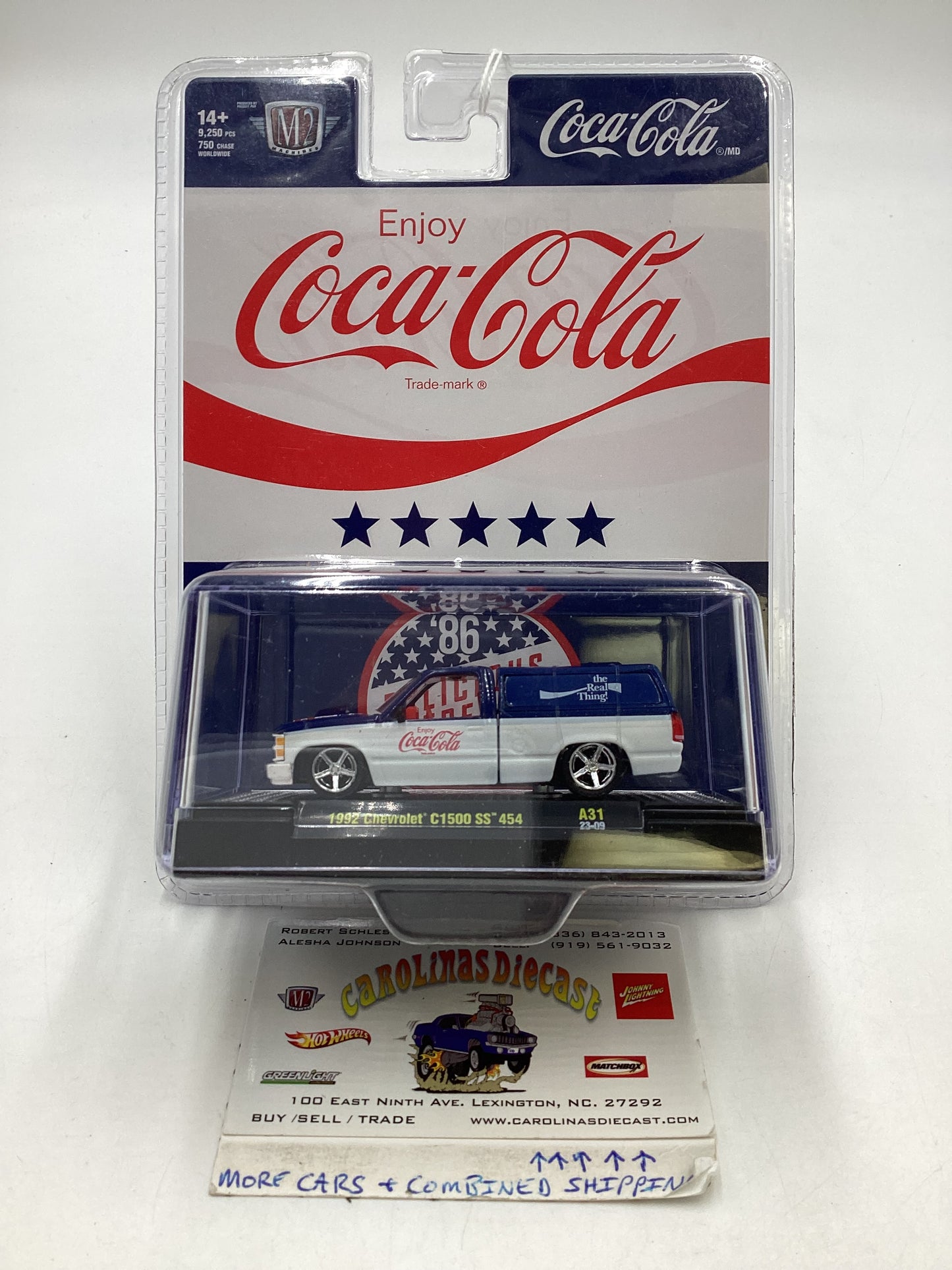 M2 Machines Coca Cola 1992 Chevrolet C1500 SS 454 A31 197D