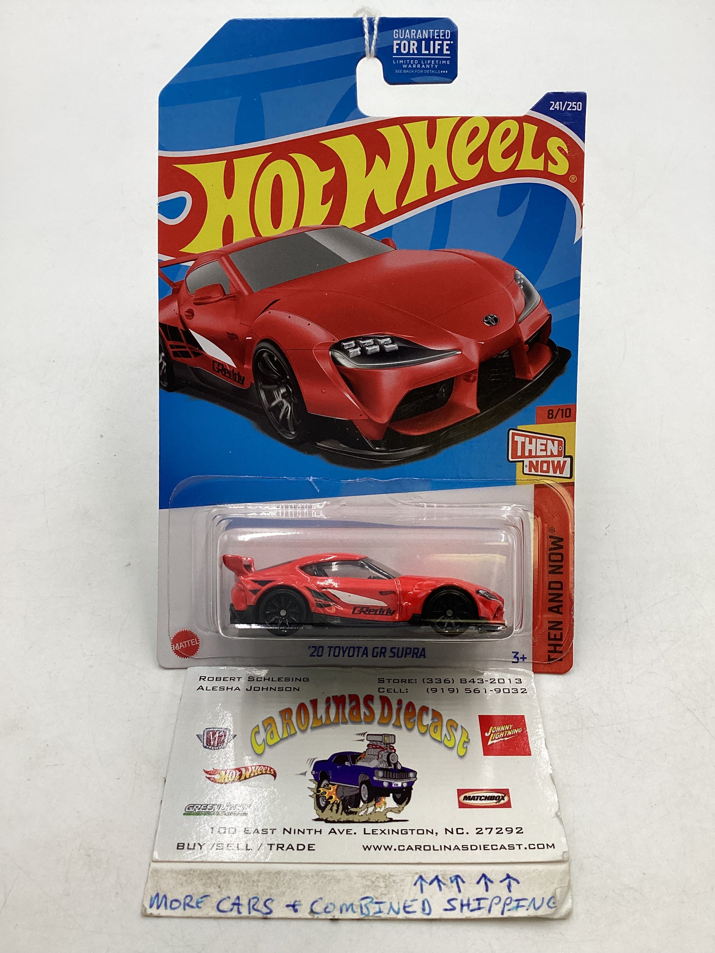 2022 Hot wheels #241 20 Toyota GR Supra Red 95D – carolinasdiecast