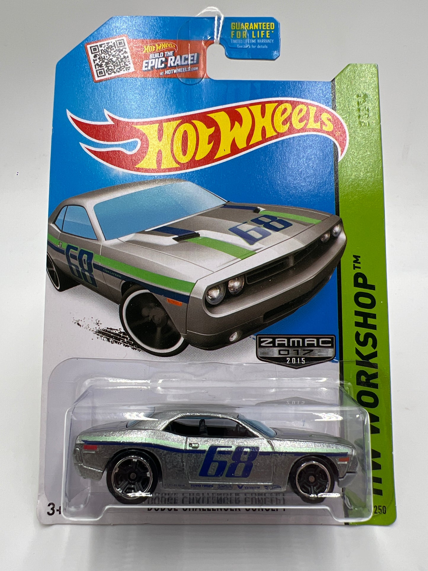 2015 Hot Wheels Walmart Exclusive Zamac 17 #234 Dodge Challenger Concept 147E