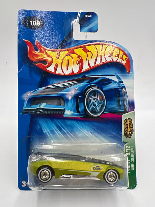 2004 Hot Wheels Treasure Hunt #109 Whip Creamer II Green W/Real Riders Bad Blister 282D