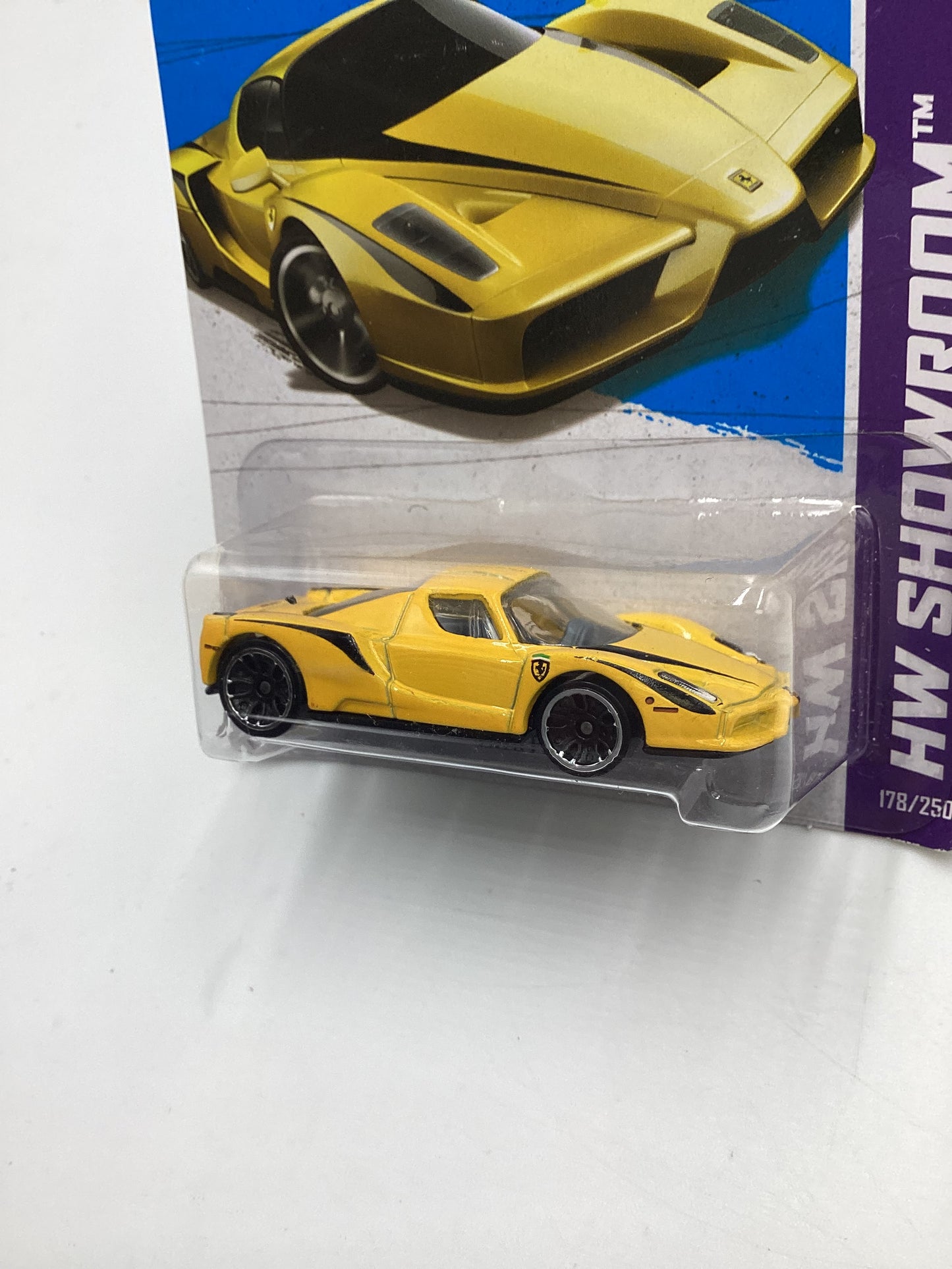 2013 Hot Wheels #178 Enzo Ferrari Yellow SR