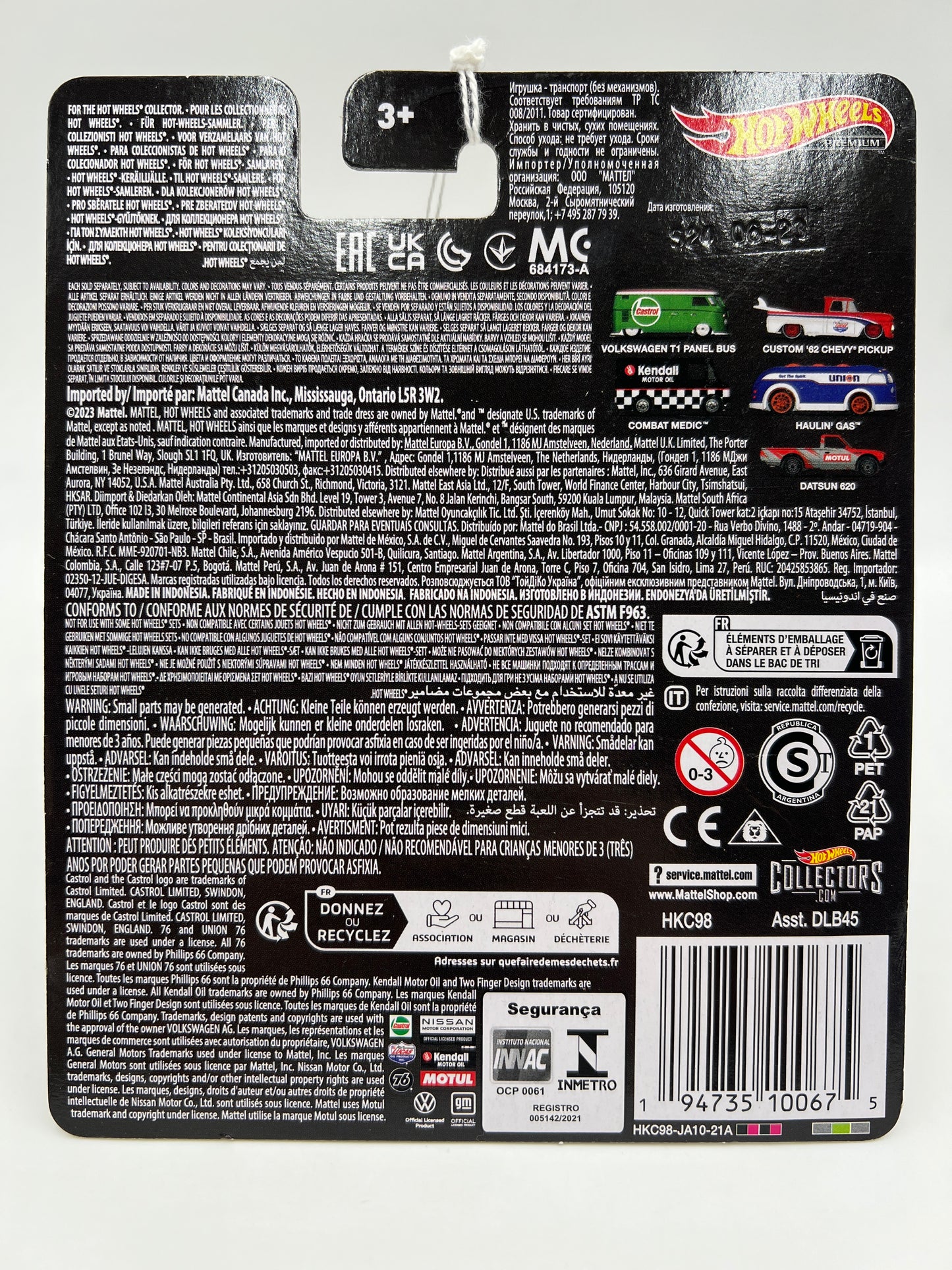 Hot Wheels Premium Vintage Oil #3 Combat Medic Black Kendall 243i