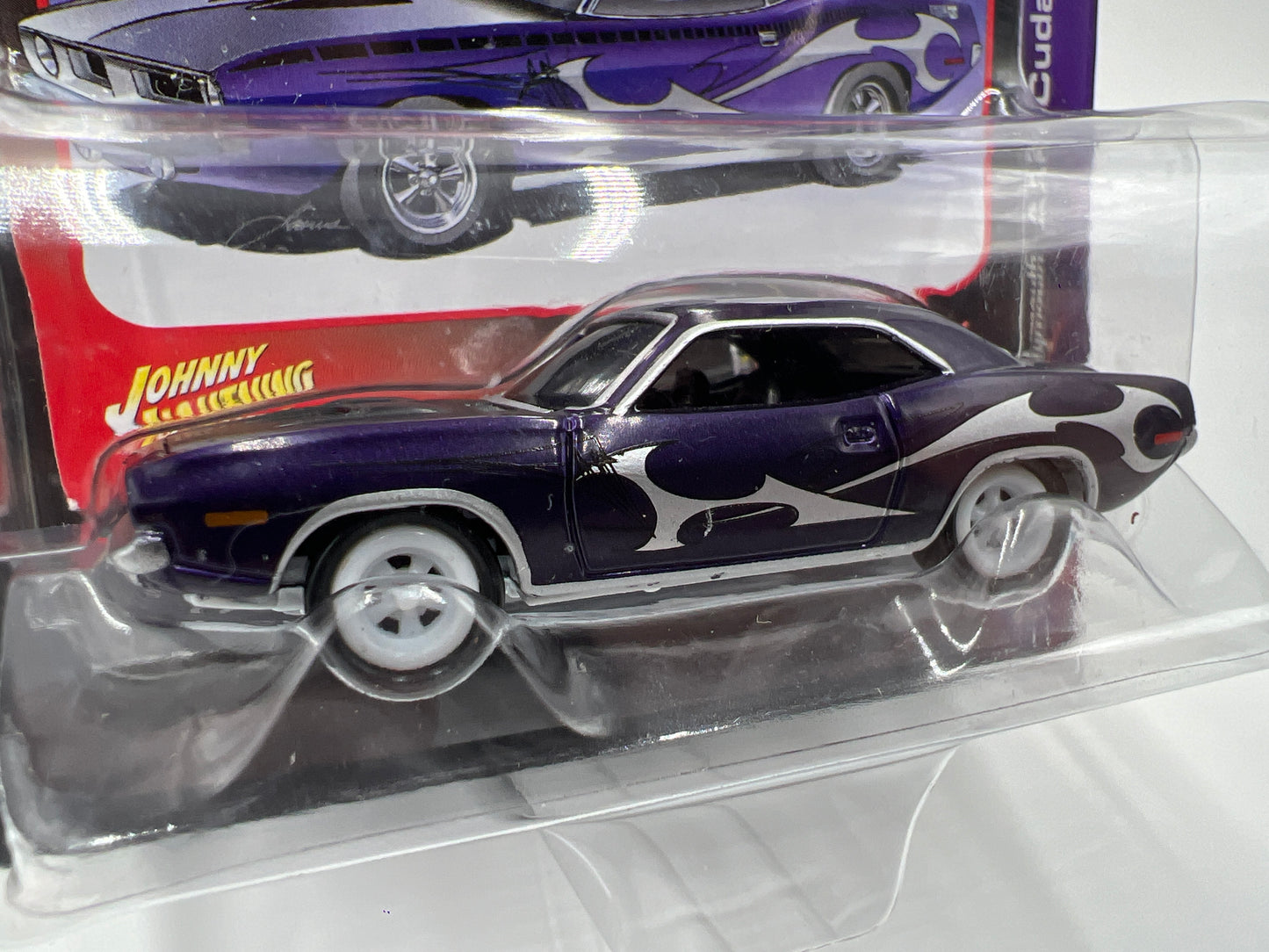 Johnny Lightning White Lightning Chase Street Freaks Kustomized #15 70 Plymouth AAR Cuda Purple