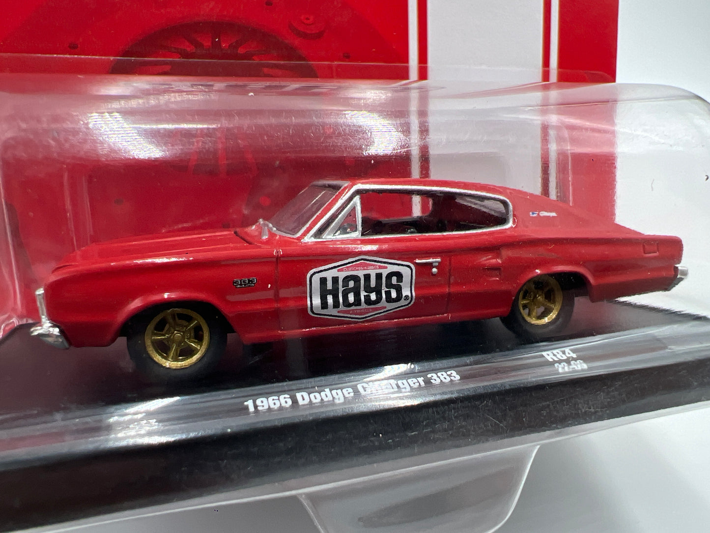 M2 Machines Auto-Drivers 1966 Dodge Charger 383 Red Hays R84 188N