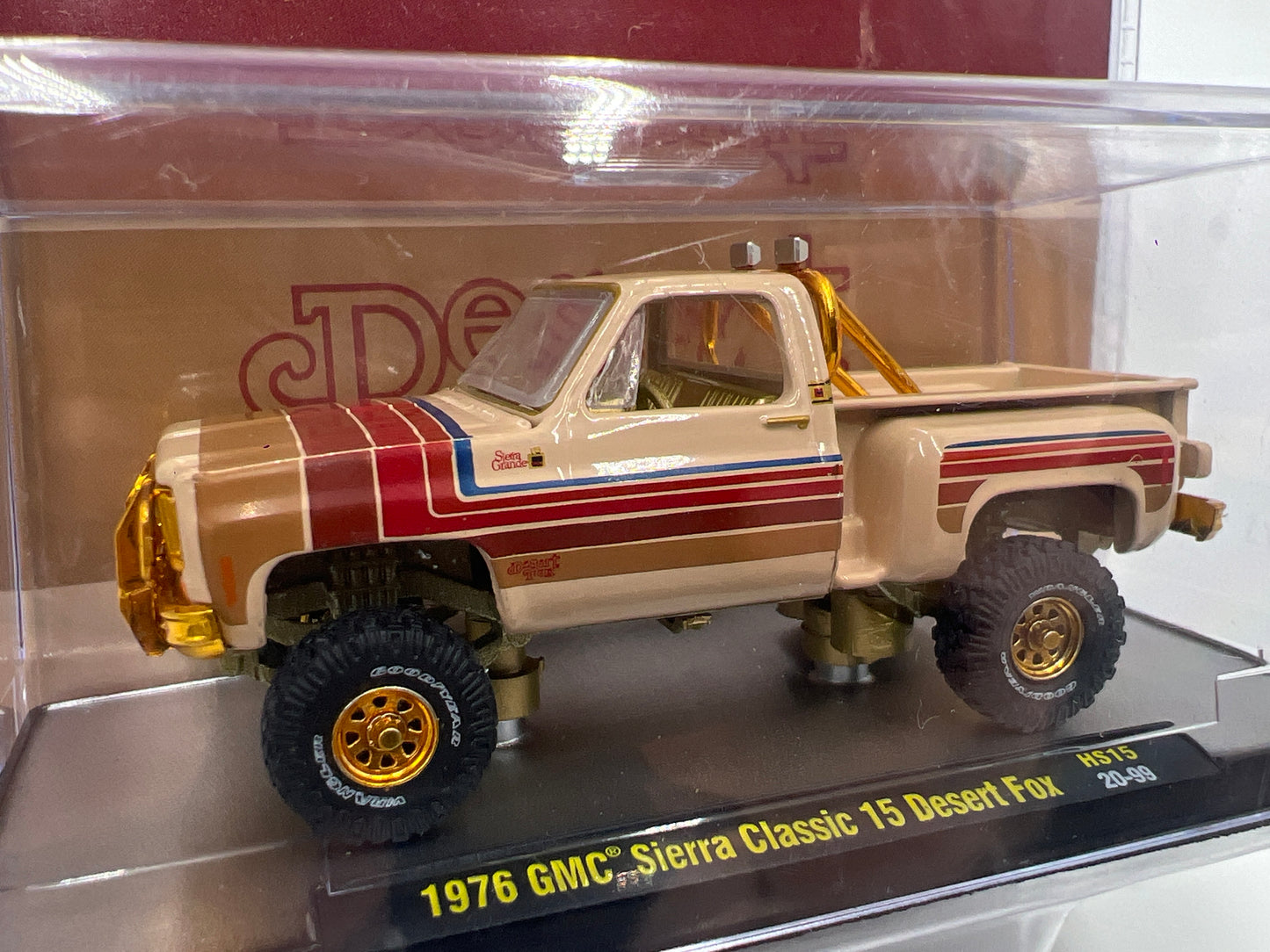 M2 Machines Hobby Exclusive CHASE 1976 GMC Sierra Classic 15 Desert Fox HS15