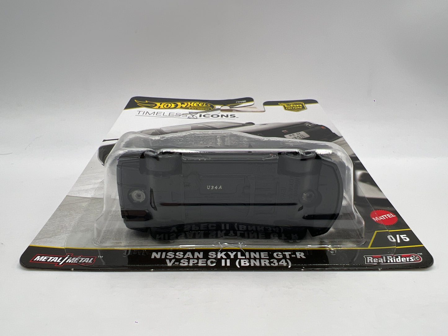 Hot Wheels Premium Car Culture Timeless Icons CHASE #0 Nissan Skyline GT-R V-Spec II BNR34 Black W/Protector