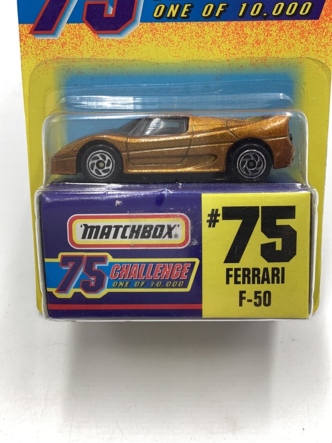 Matchbox 75 Challenge #75 Ferrari F-50 163G