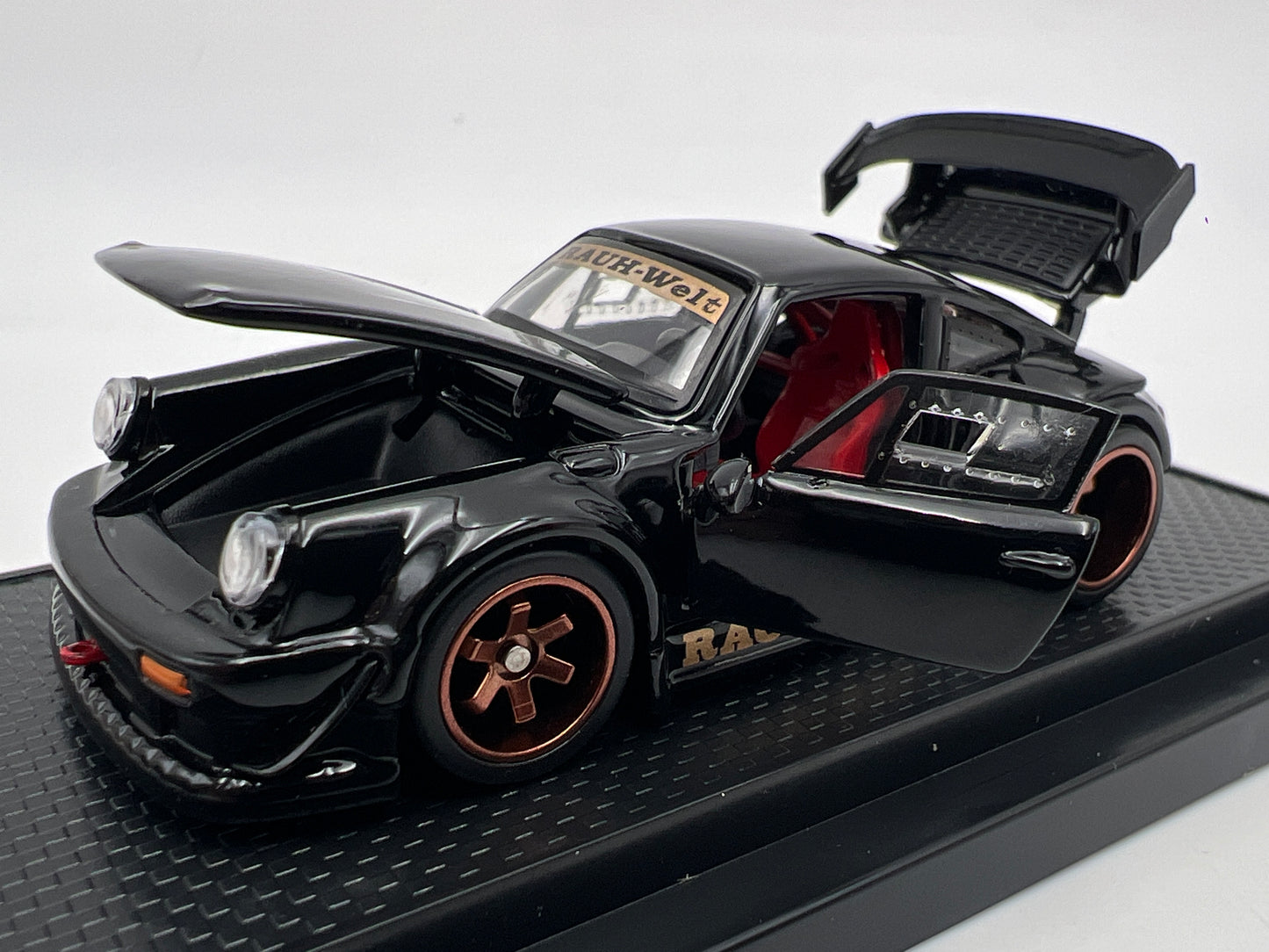 FG Models 1:64 Scale Porsche RWB 930 Black x/1999 Made