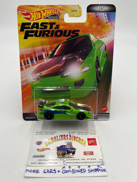 Hot Wheels Fast & Furious #1 95 Mitsubishi Eclipse Green W/Protector