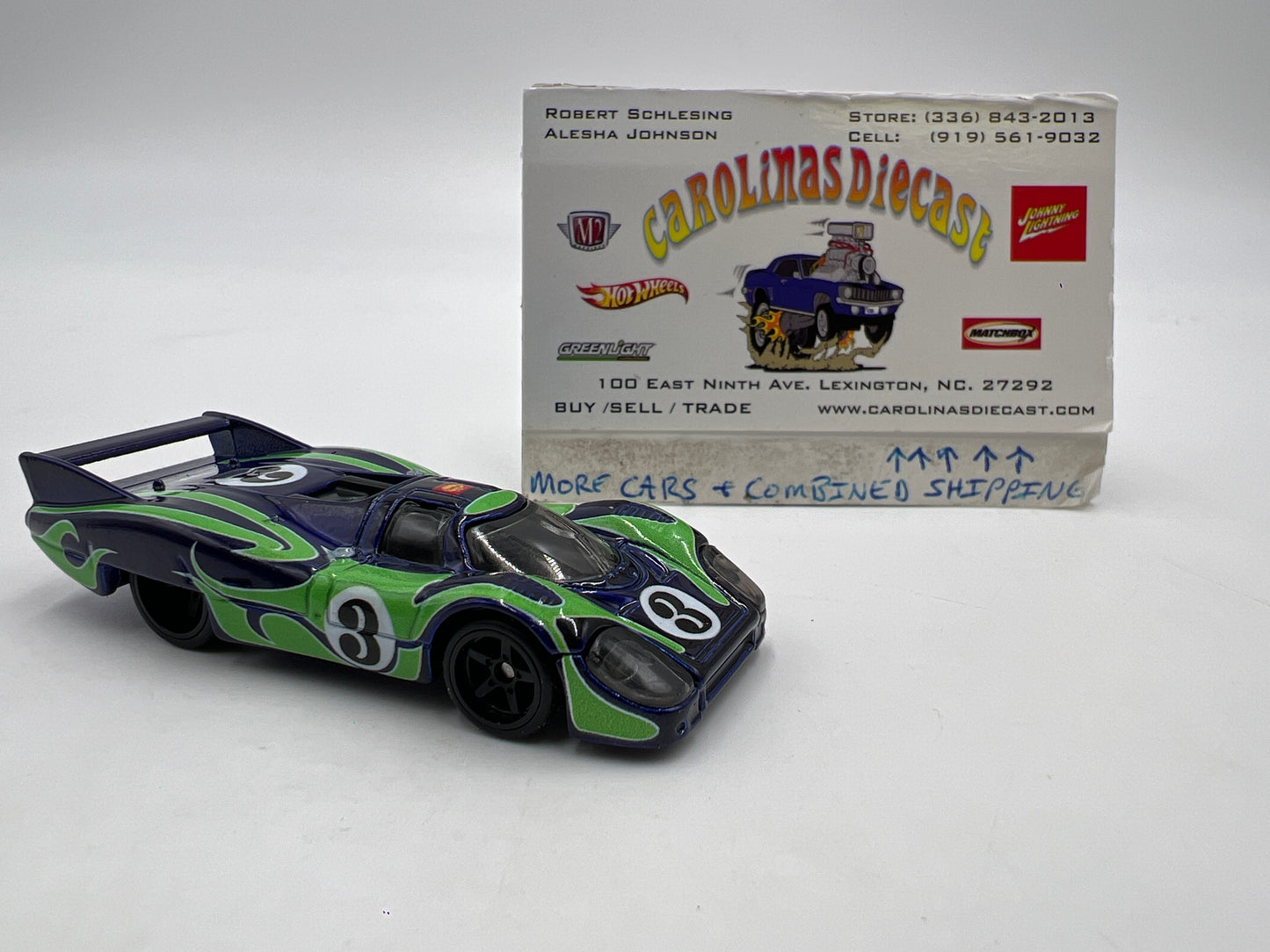 Hot Wheels Diorama Premium Porsche 917LH Blue/Green Loose