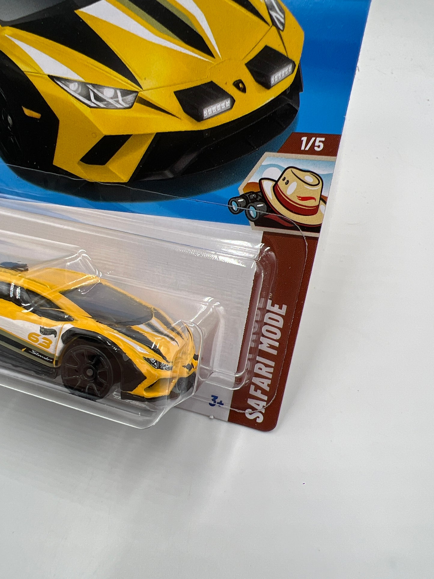 2025 Hot Wheels P Case Safari Mode #41 Lamborghini Huracan Sterrato Yellow 102F