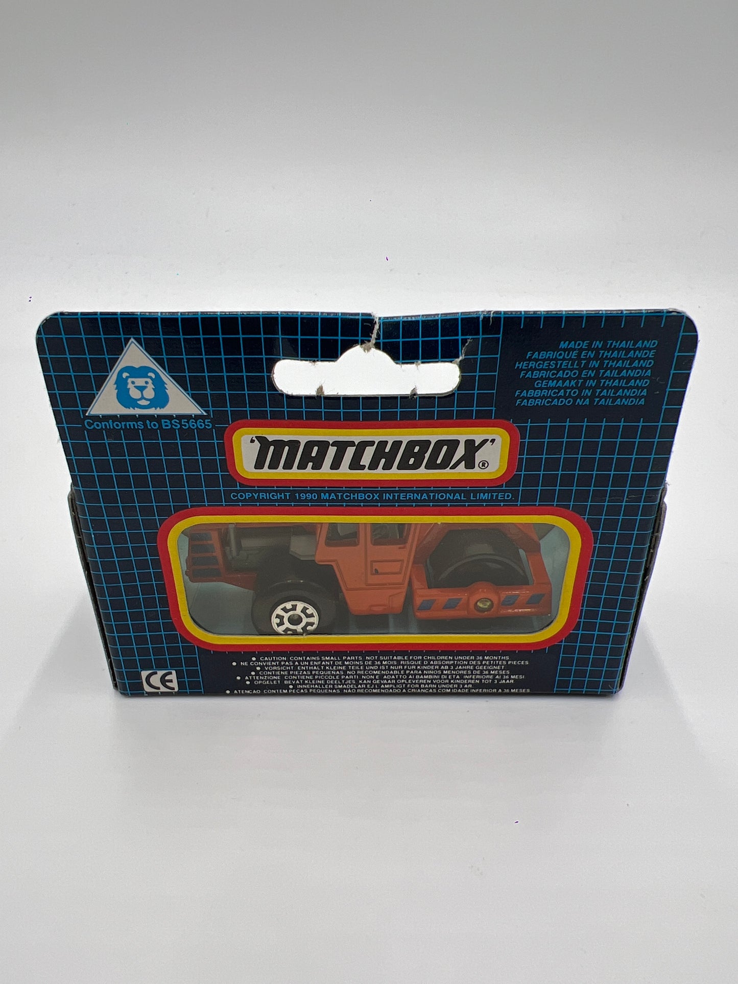 Matchbox #68 Road Roller Orange  (Bad Hook)