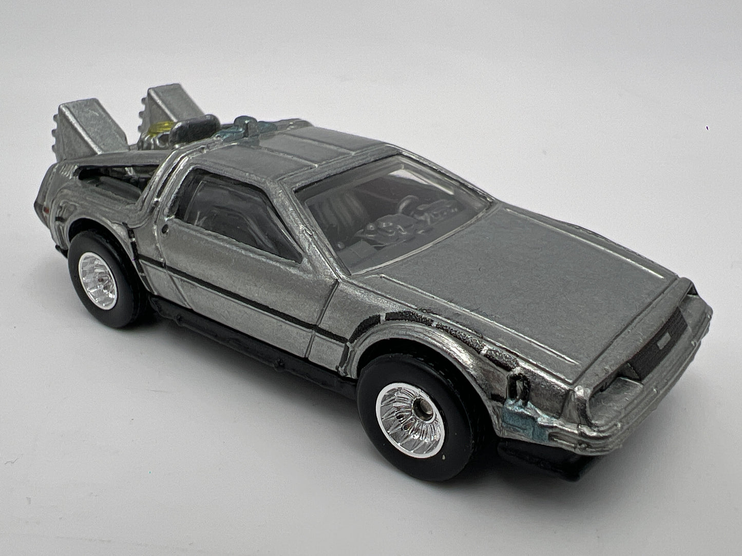 Hot Wheels Premium Back To The Future Time Machine Silver Loose