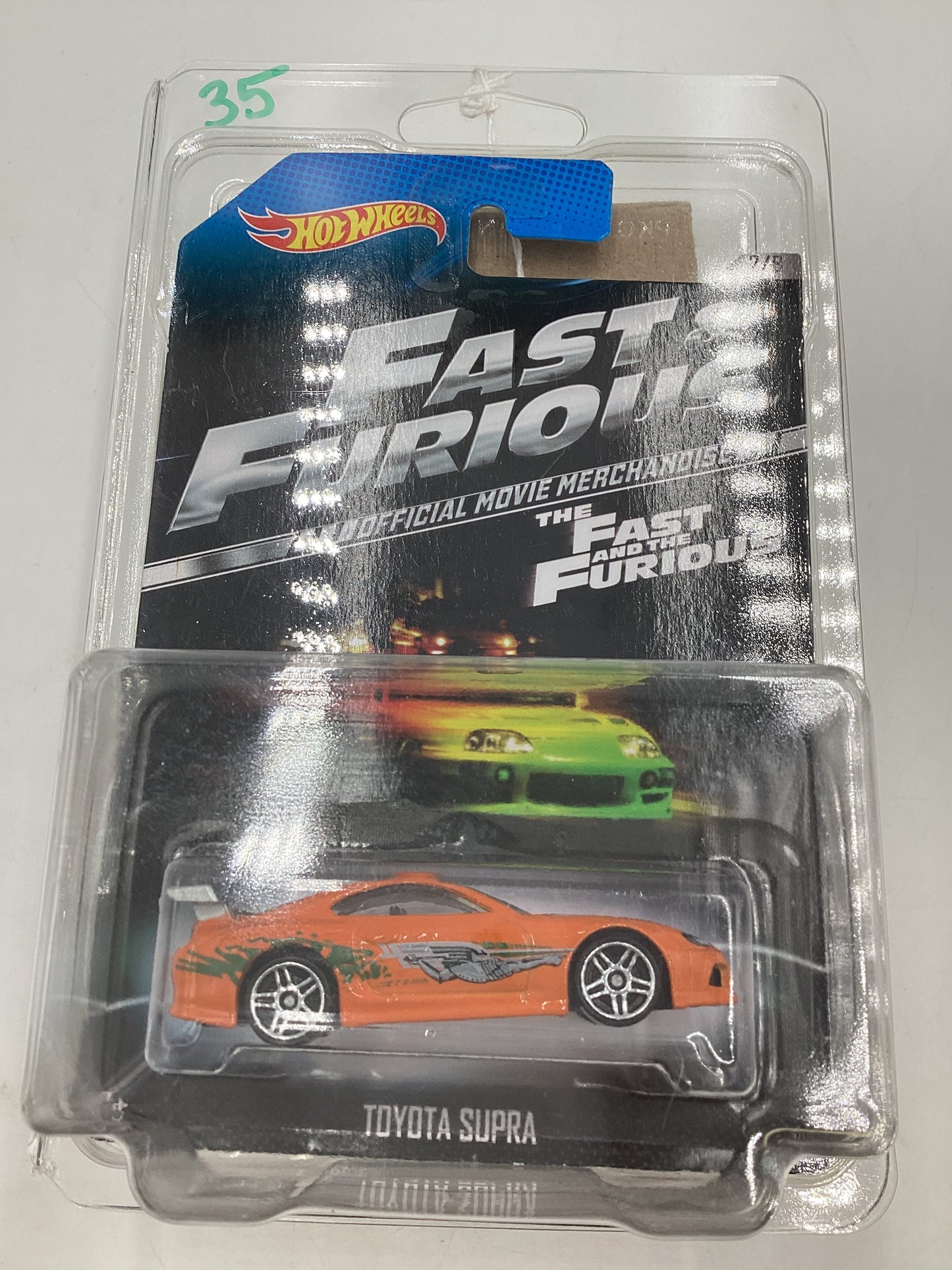 Hot wheels 2013 Fast and furious 2/8 Toyota Supra silver wing w/protector