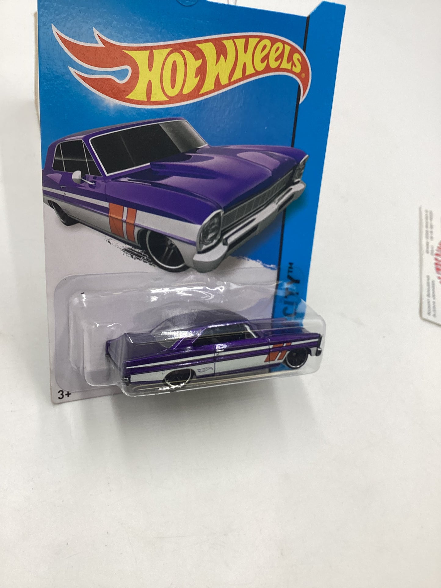 2014 HW City Scavenger Hunt 3/4 66 Chevy Nova Purple Kroger Exclusive 236D