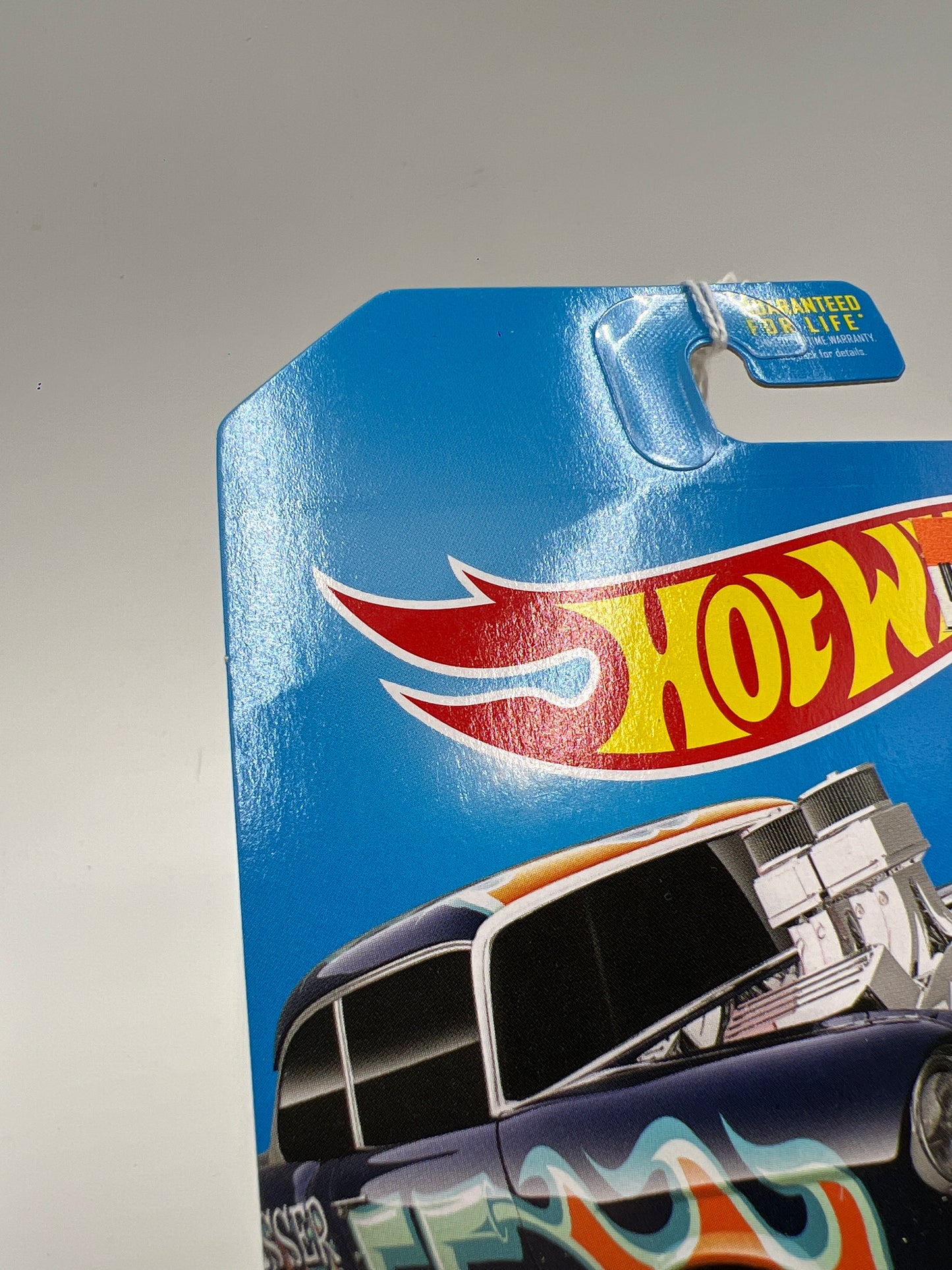 2017 Hot Wheels Flames #109 1955 Chevy Bel Air Gasser Blue Card Not Perfect 9D