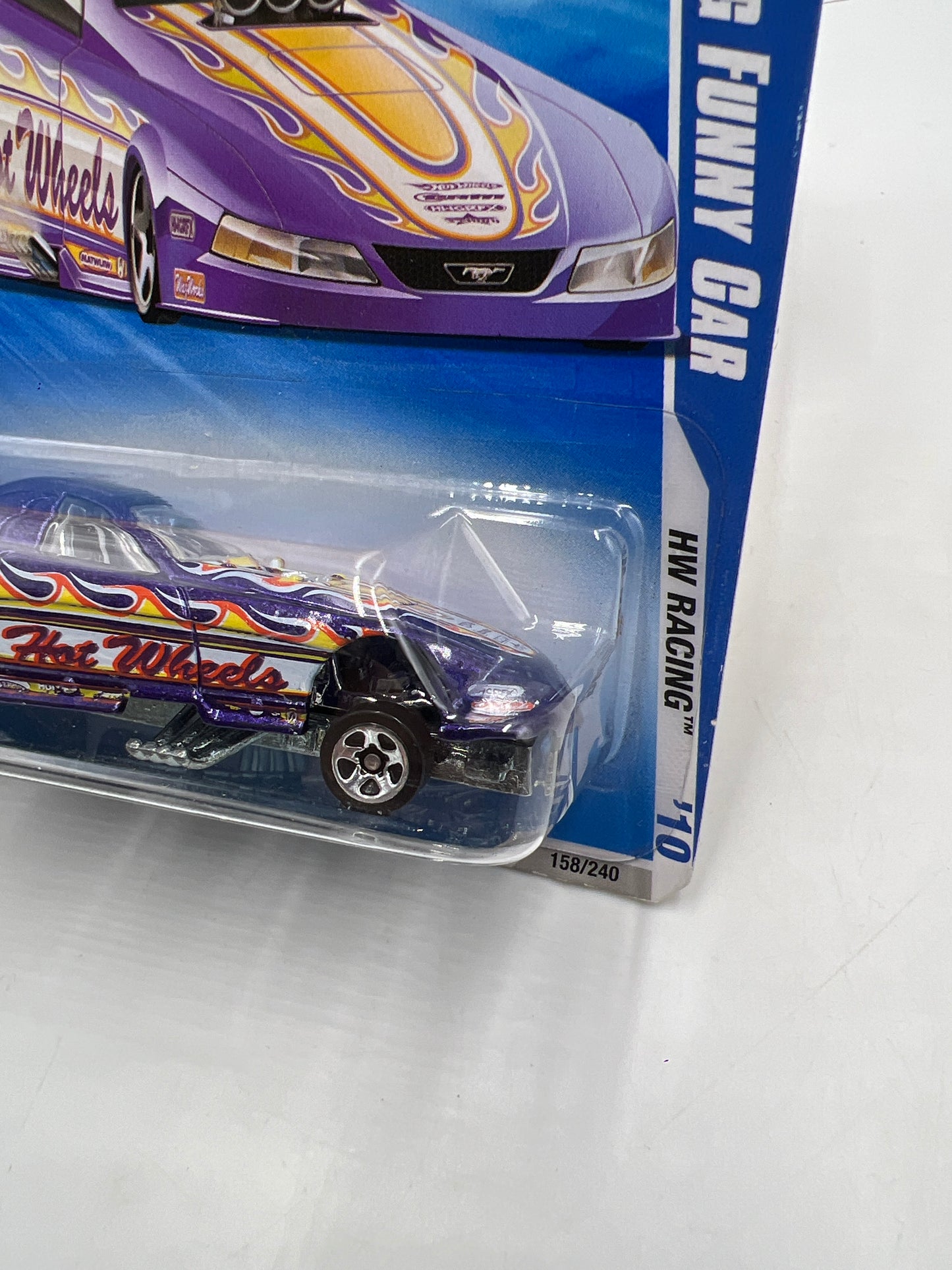 2010 Hot Wheels Racing #158 Ford Mustang Funny Car Purple 22i