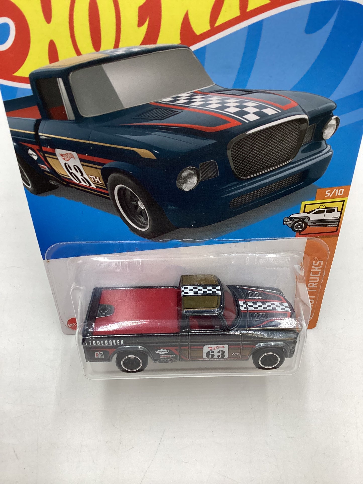 2022 Hot Wheels Super Treasure Hunt #093 63 Studebaker Champ W/ Protector