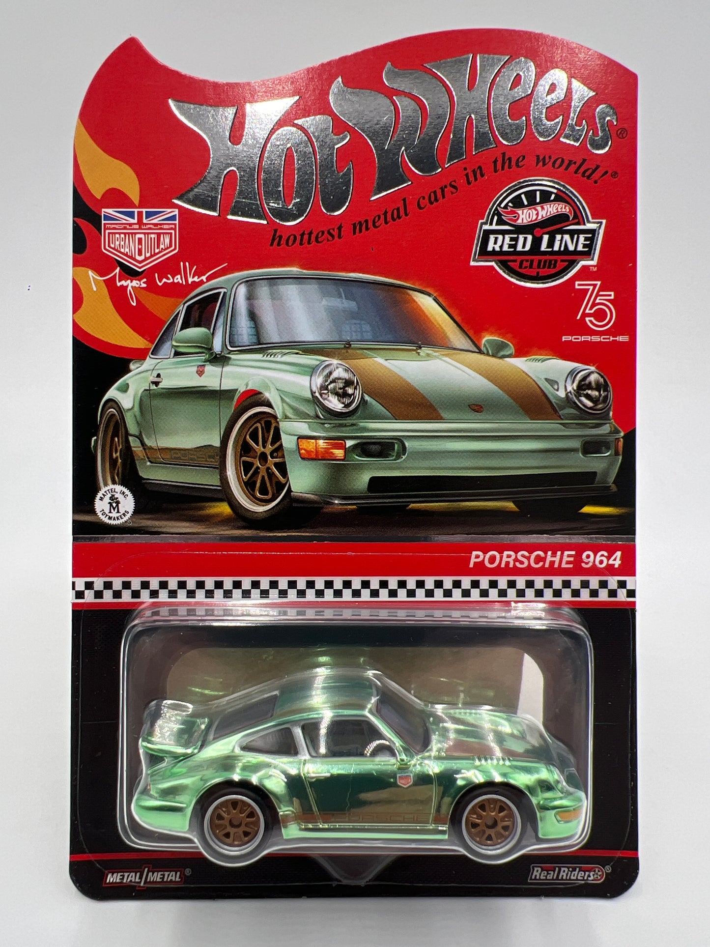 Hot Wheels RLC Magnus Walker Porsche 964 Green W/Protector