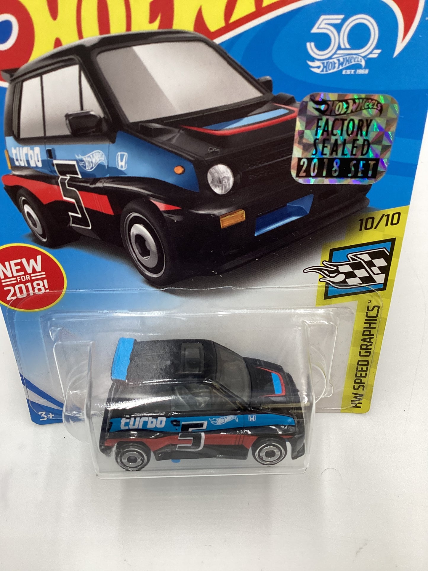 2021 Hot Wheels #190 85 Honda City Turbo II Black Factory Sealed 77B