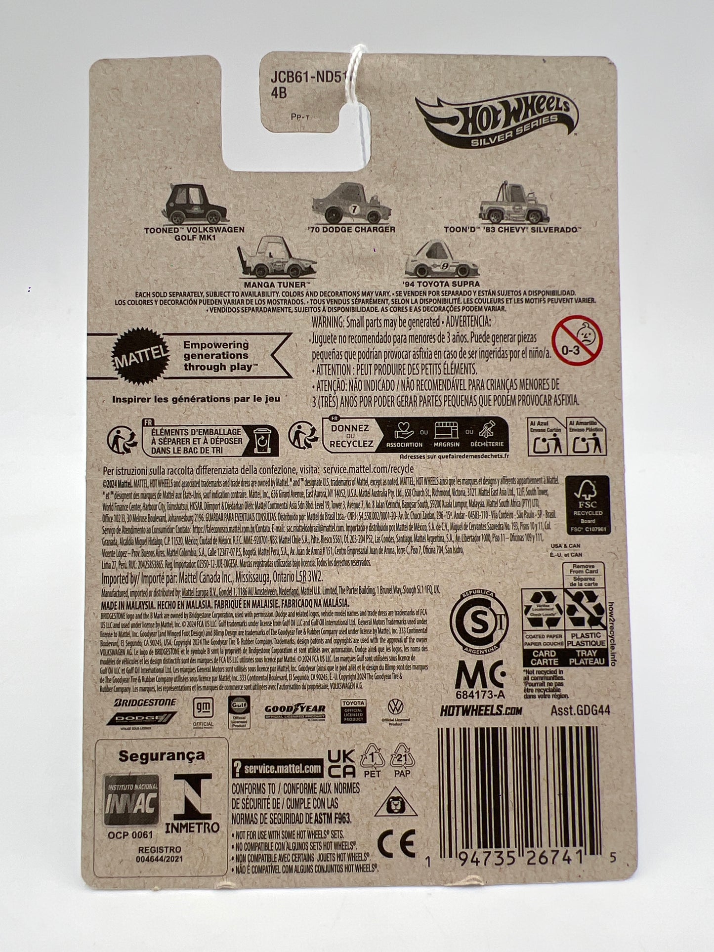 2025 Hot Wheels Silver Series Tooned Gulf #4 Manga Tuner 156M