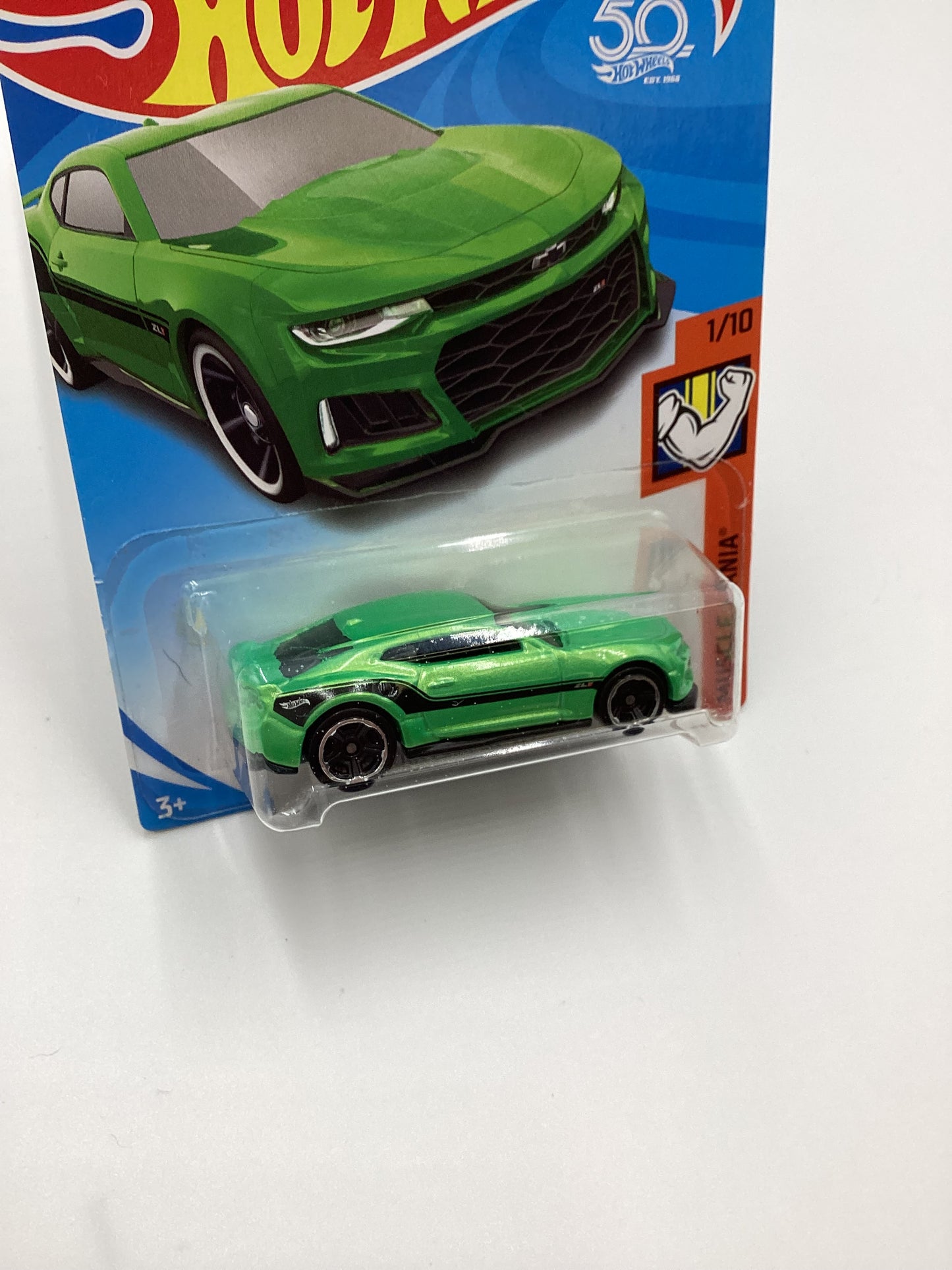 2018 Hot Wheels #188 2017 Camaro ZL1 Green 13F