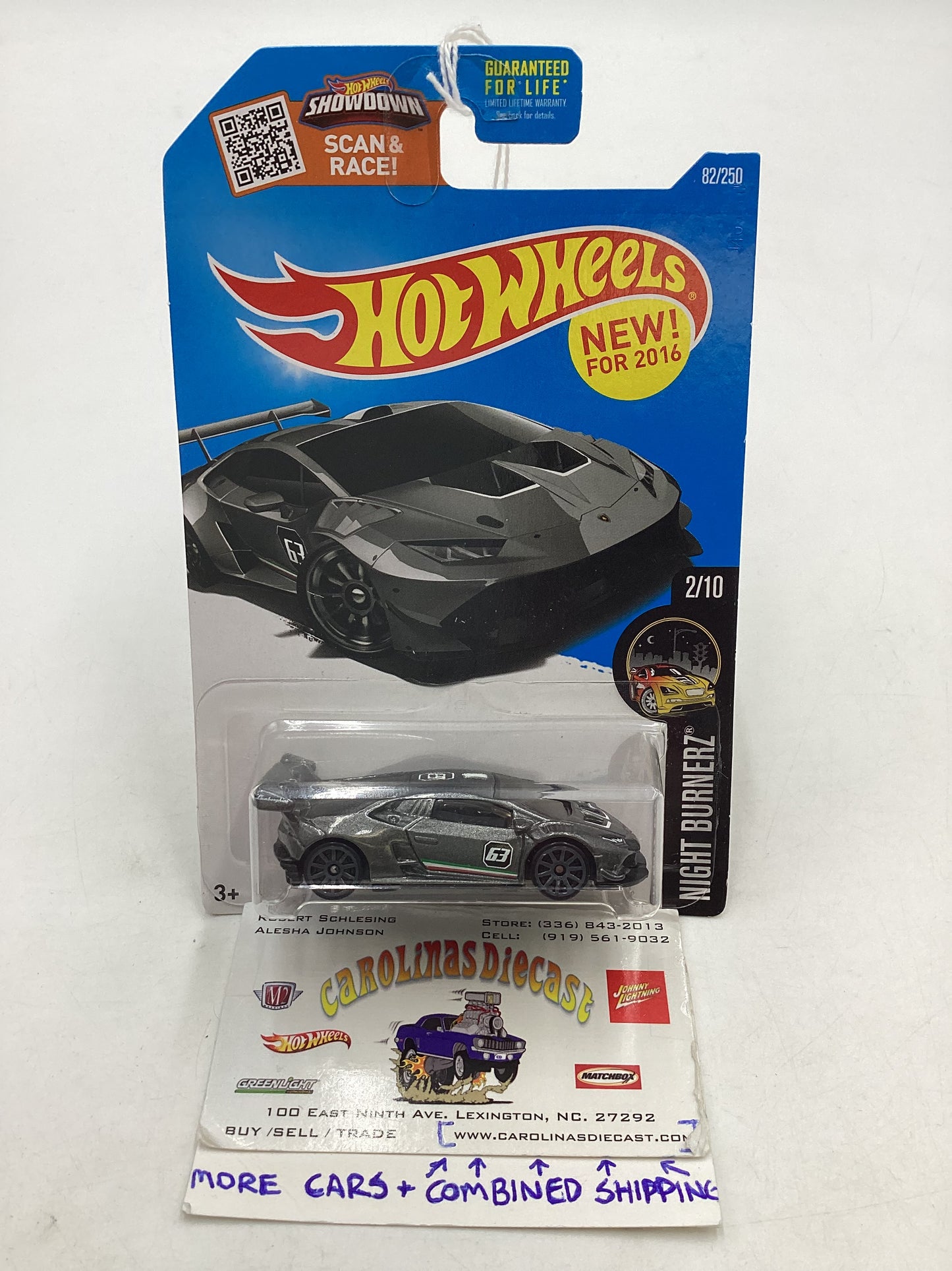 2016 Hot Wheels #82 Lamborghini Huracan LP 620-2 Super Trofeo 102C