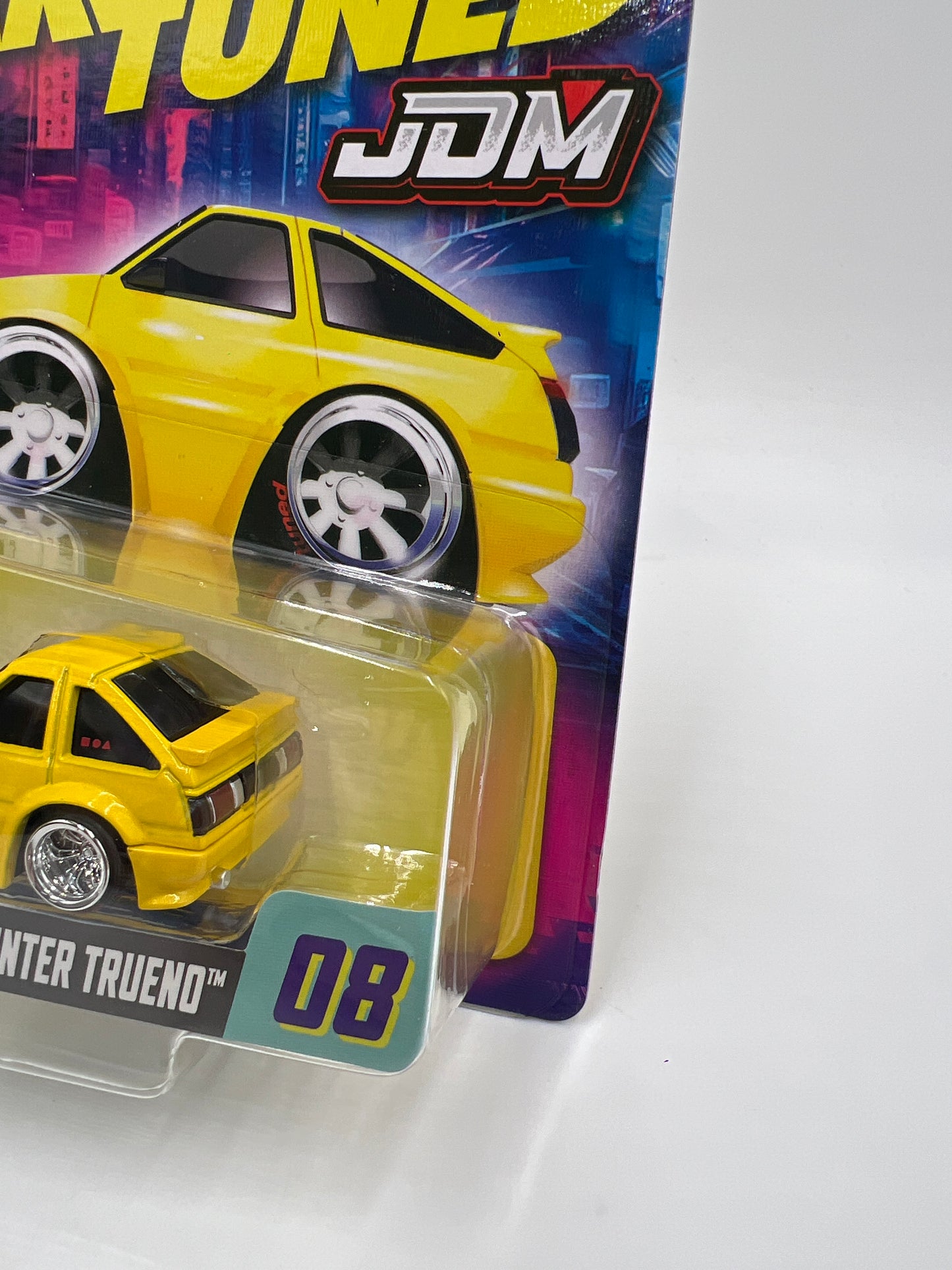 2025 MGA Car Tuned JDM Series 3 #8 85 Toyota AE86 Sprinter Trueno Yellow