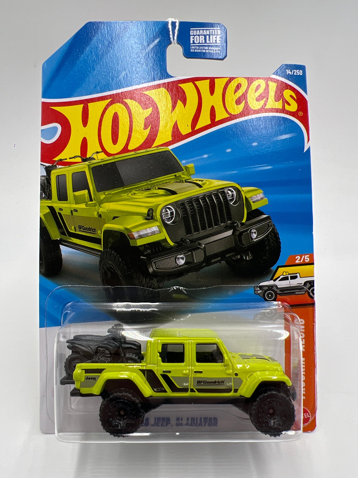 2026 Hot Wheels A Case Truckin Along #14 20 Jeep Gladiator Light Green 46B