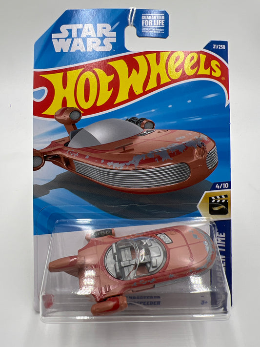 2025 Hot Wheels B Case #31 Star Wars X-34 Landspeeder Brown 122B