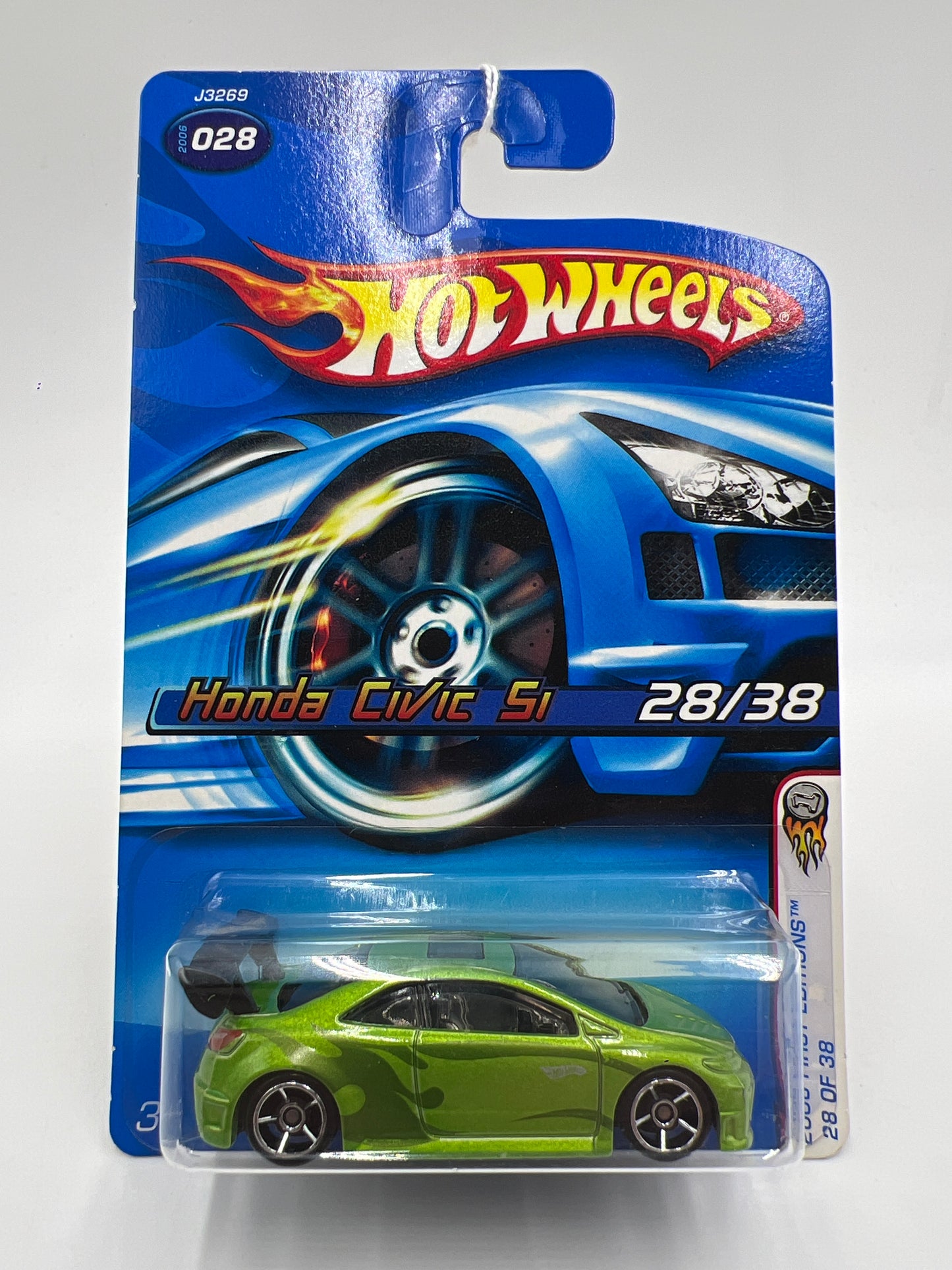 2006 Hot Wheels First Editions #28 Honda Civic Si Green