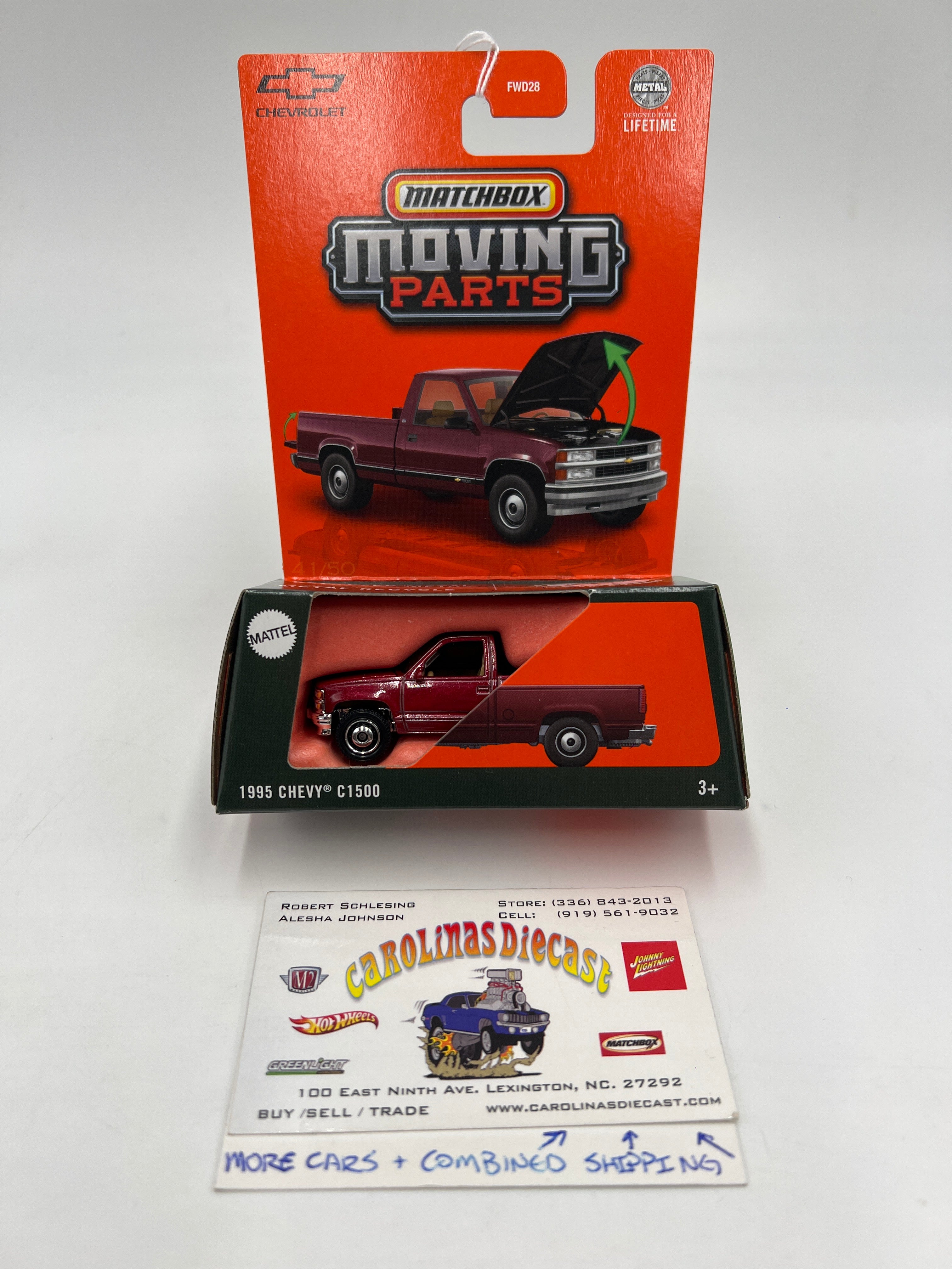 2025 Matchbox Moving Parts #41 1995 Chevy C1500 Red 167K