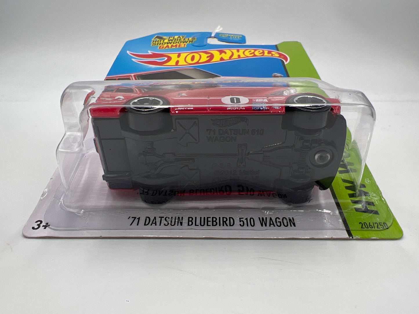 2014 Hot Wheels Workshop #206 71 Datsun Bluebird 510 Wagon Red (Smooth Grille) 88D