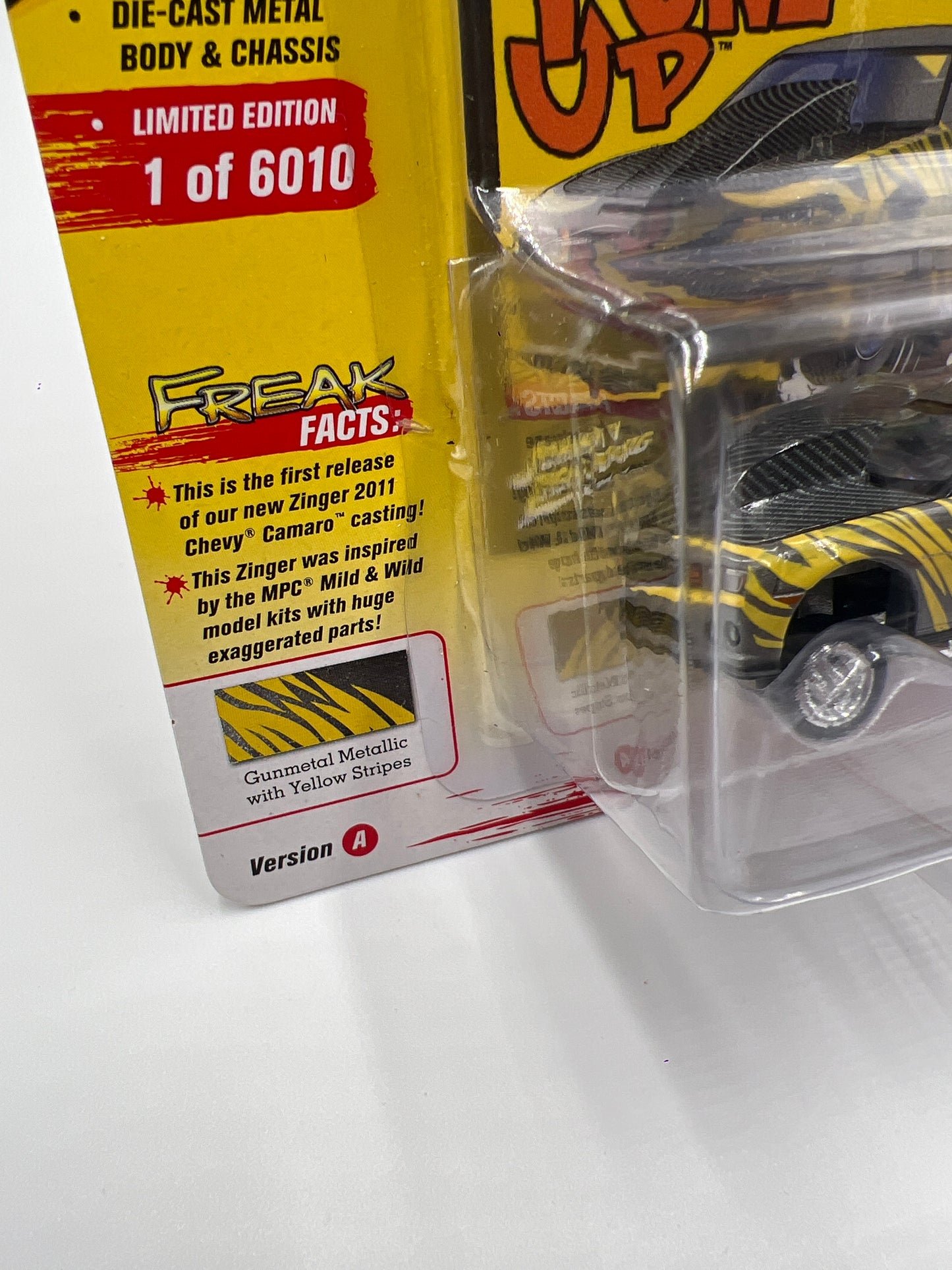 Johnny Lightning Street Freaks Zingers Release 2 Version A 2011 Chevy Camaro Tune It Up Gray/Yellow 228G